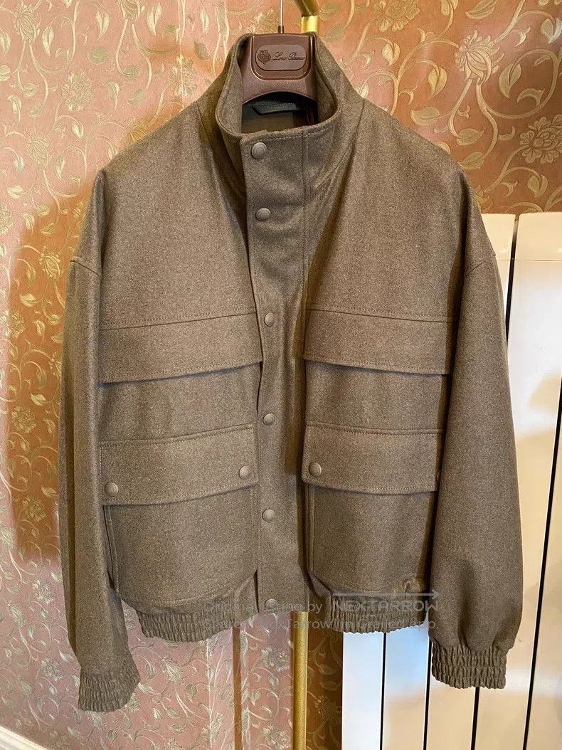Loro Piana Pilot jacket cashmere wool three-layer prote