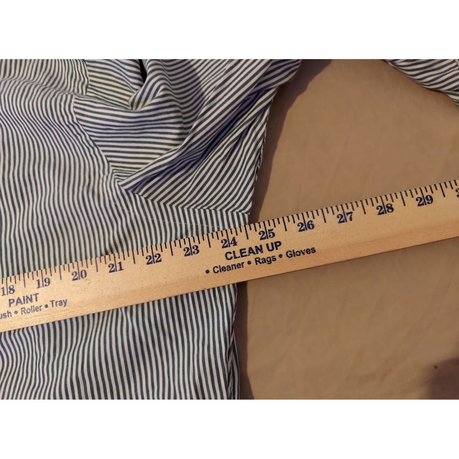 Polo Ralph Lauren Polo Ralph Lauren Dress Shirt Mens Button-Up 16 32 33 Green Stripes Cotton Long Sleeve 16 Size Regular Shirt Mens Green Stripes Cotton Shirt Size 42R - 4 Thumbnail