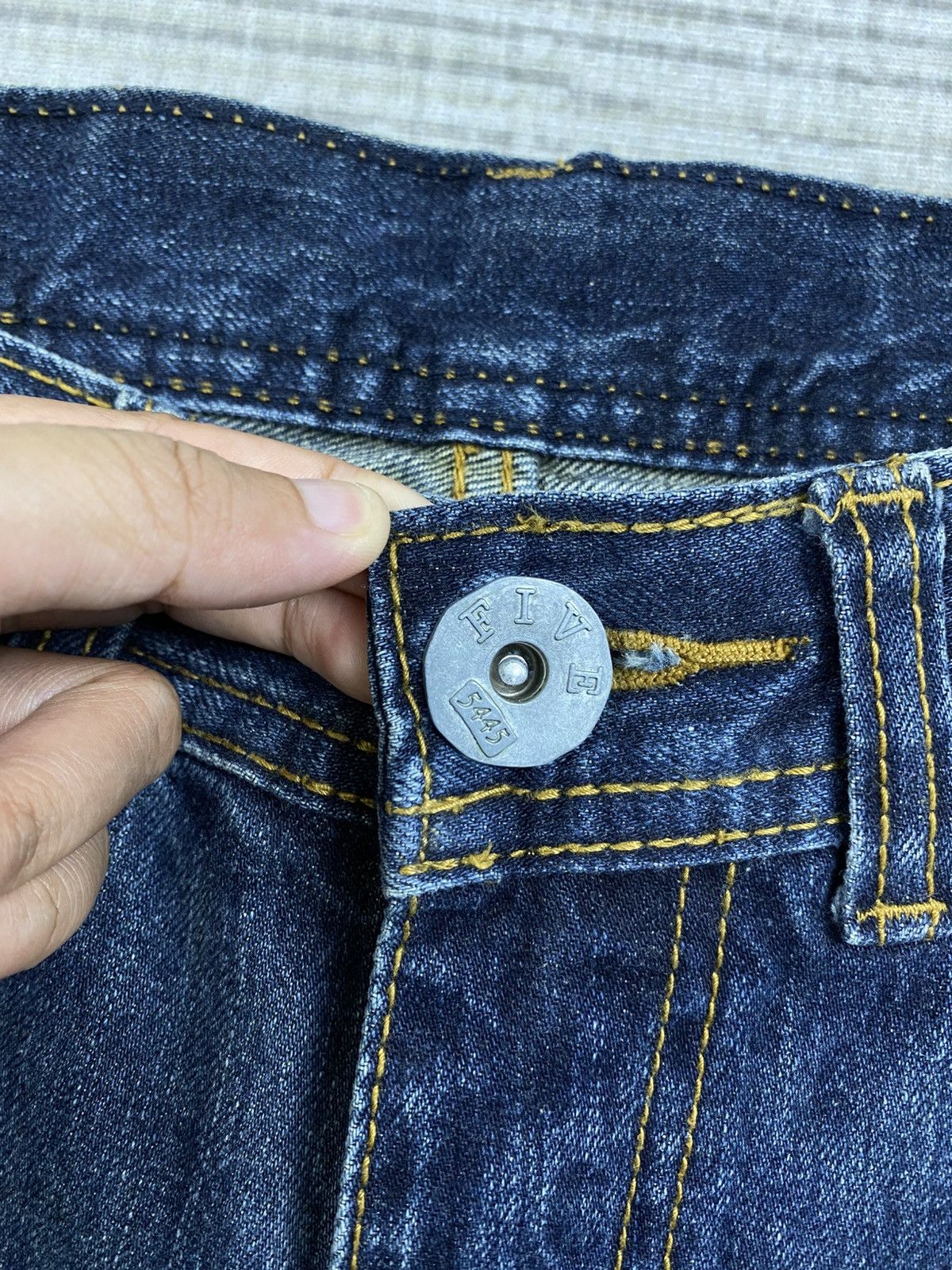 Japanese Brand × Le Grande Bleu (L.G.B.) × Vintage Vintage Five Double Four Five LGB Jeans Distressed Pants Size US 30 / EU 46 - 12 Thumbnail
