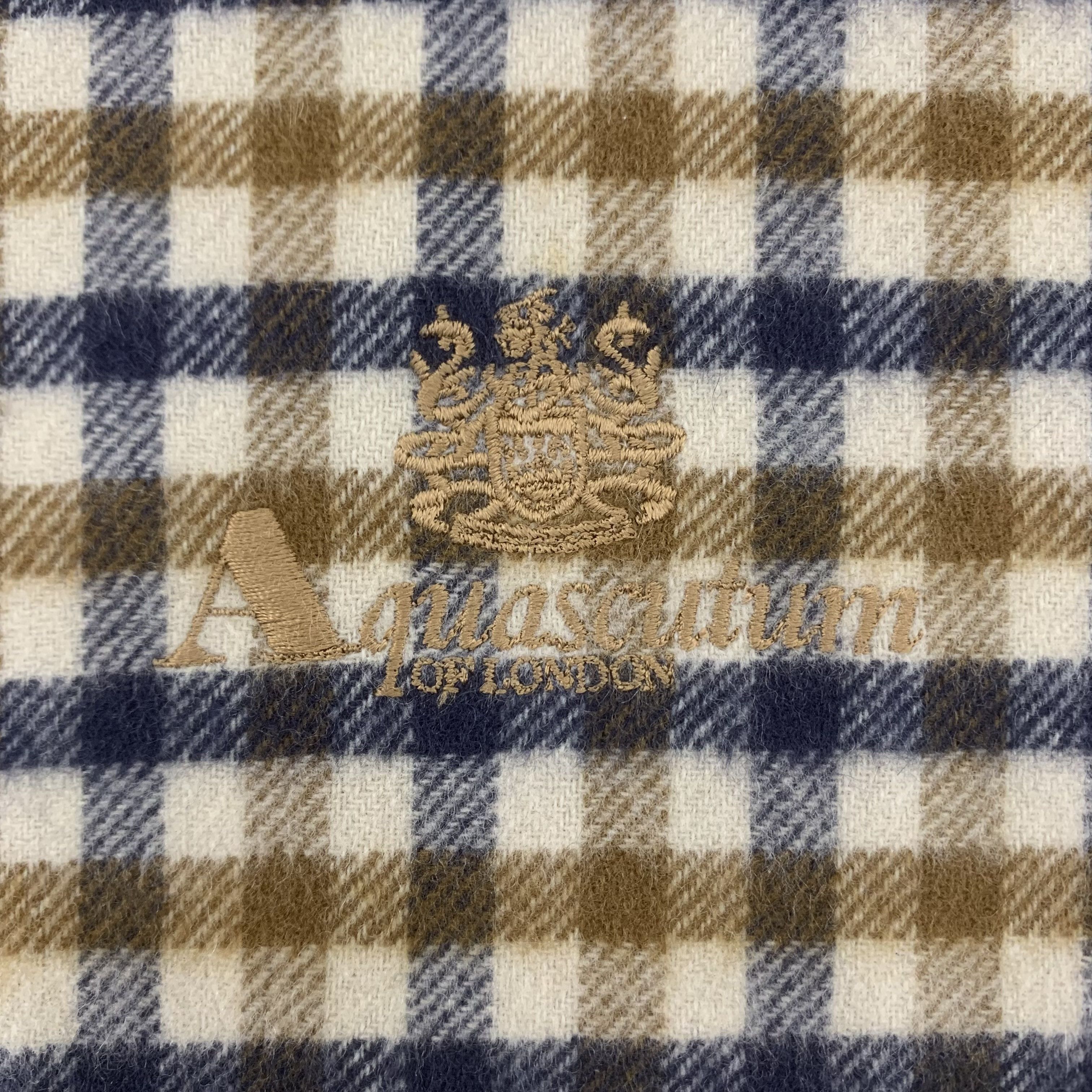 Aquascutum Aquascutum Scarf Wool Muffler Neck Wrap BL9133 Size ONE SIZE - 4 Thumbnail