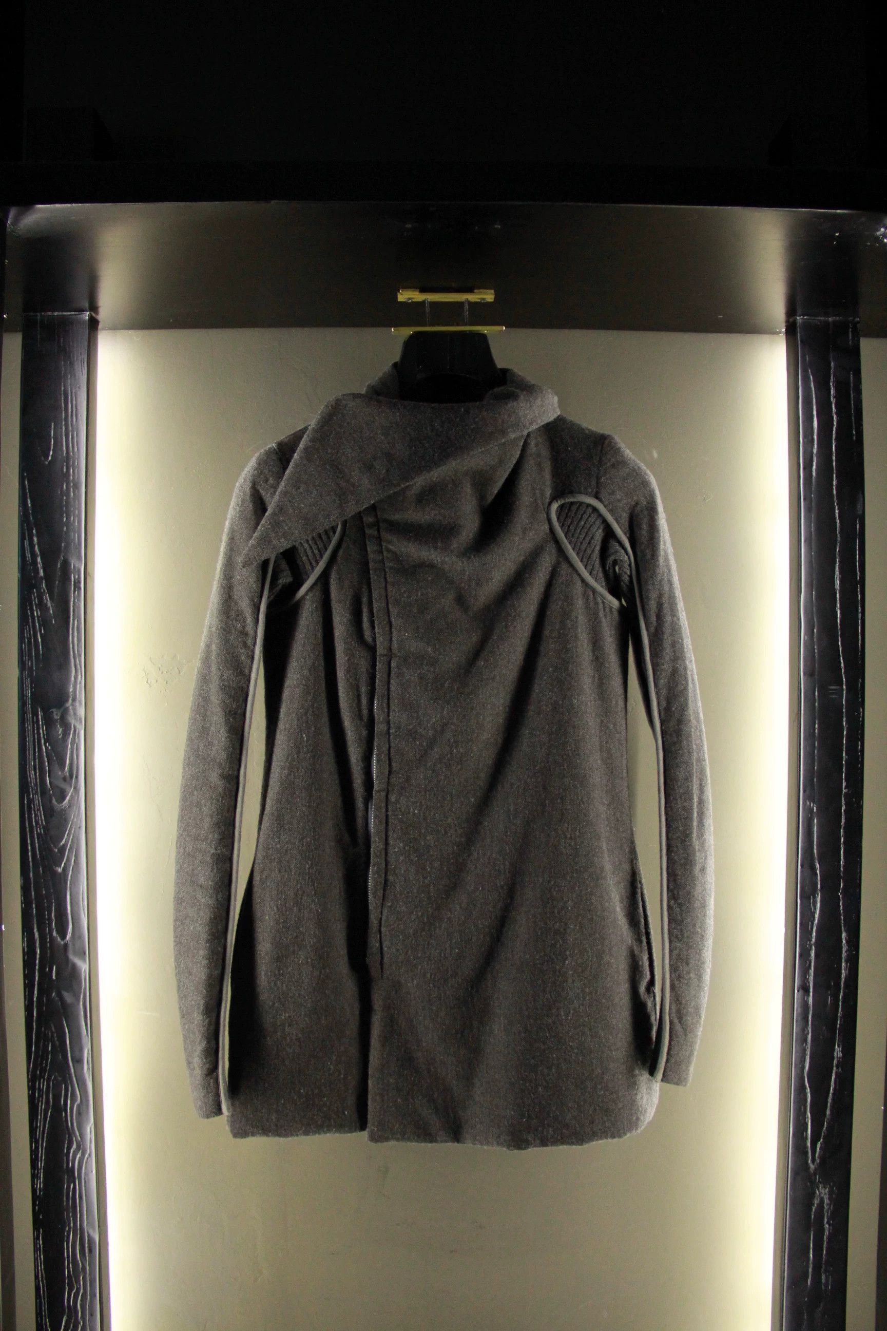 Rick Owens Rick Owens Gray Heavy Coats Men xs Size US XS / EU 42 / 0 - 1 Thumbnail