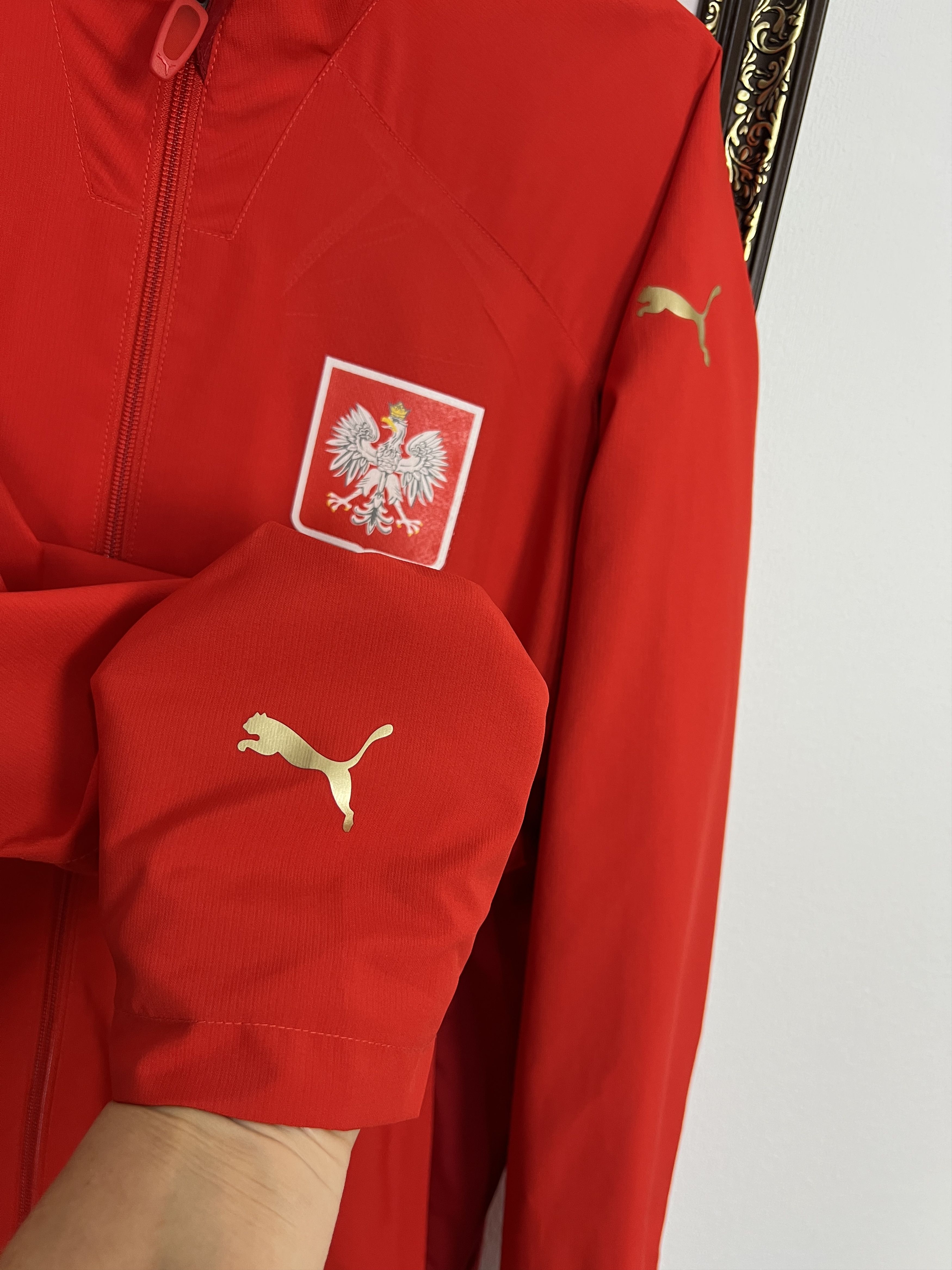 Puma Football Poland Track Suit Soccer Set Jacket Pants National Size US M / EU 48-50 / 2 - 4 Thumbnail