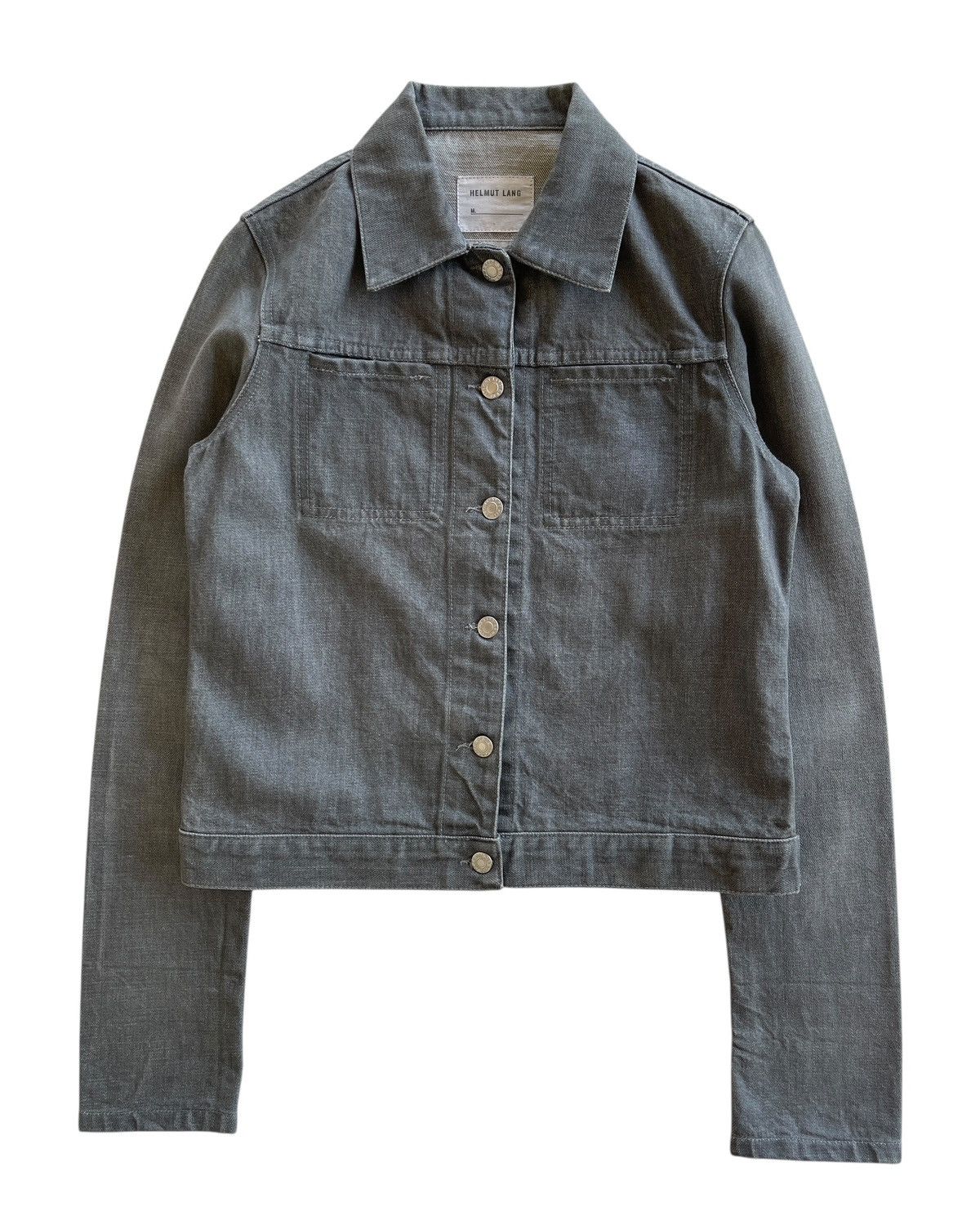 Helmut Lang SS2004 Helmut Lang Slim 2 Pocket Turn Up Denim Jacket Size S / US 4 / IT 40 - 1 Thumbnail