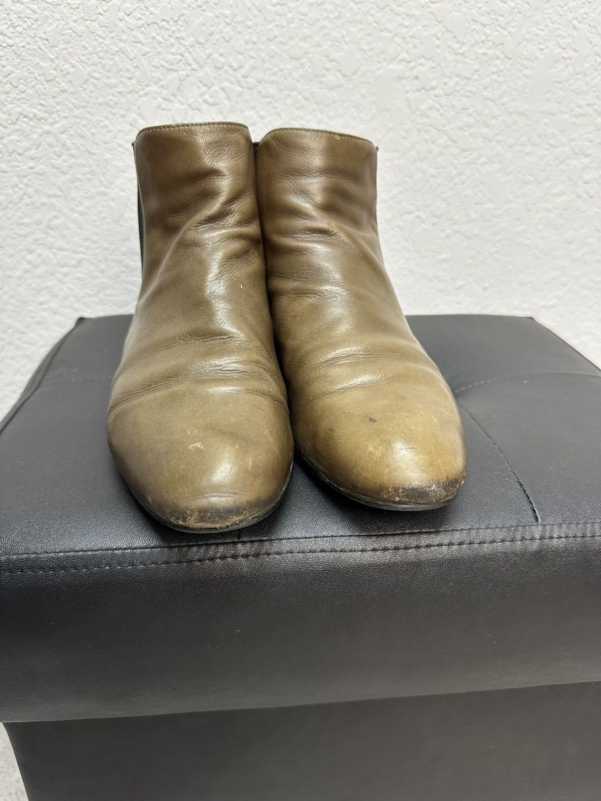 Prada × Vintage Vintage Prada Milano Biker Leather Boots As98 Shoes Size US 8 / IT 38 - 8 Thumbnail