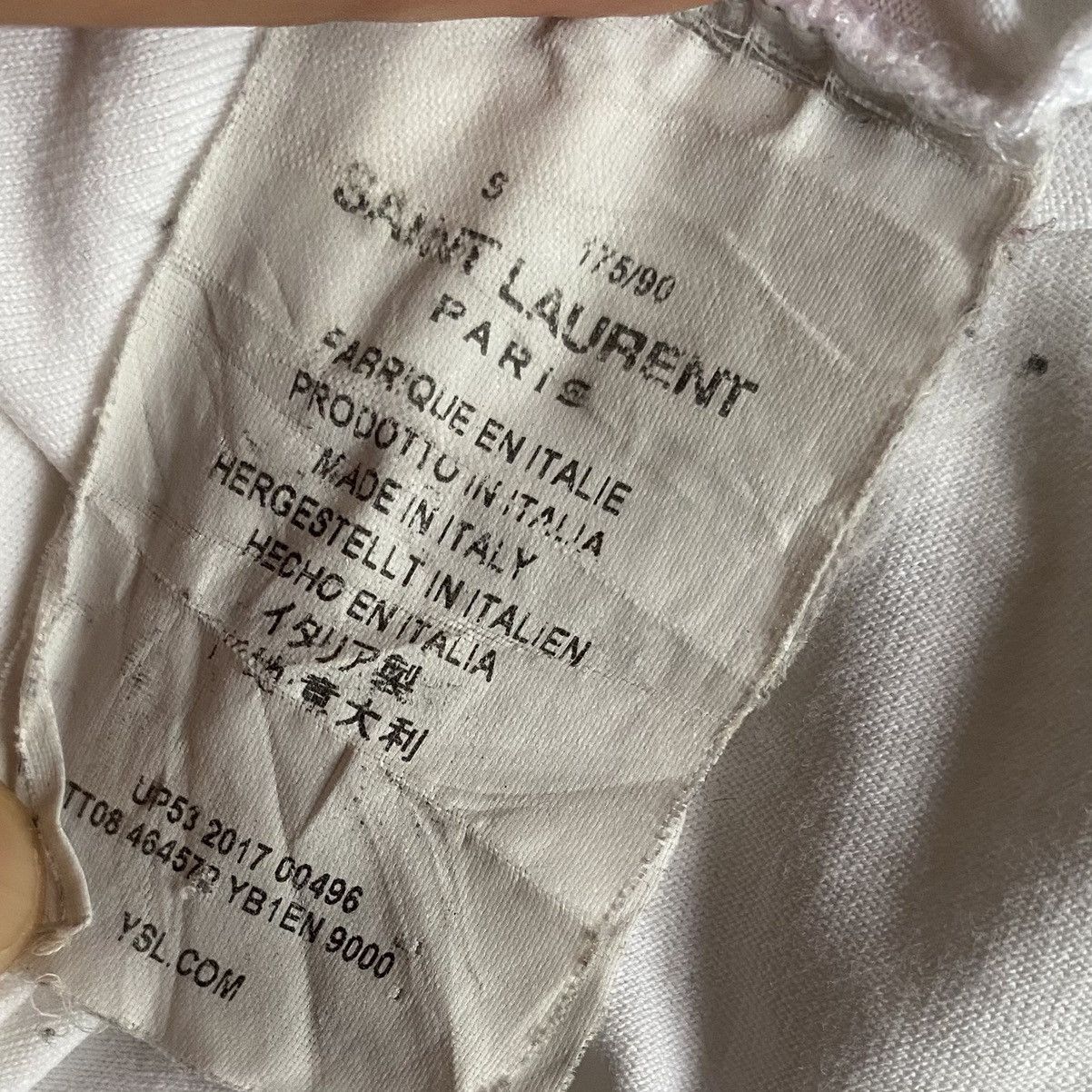 Saint Laurent Paris SLP Logo T Shirt Size US S / EU 44-46 / 1 - 5 Thumbnail