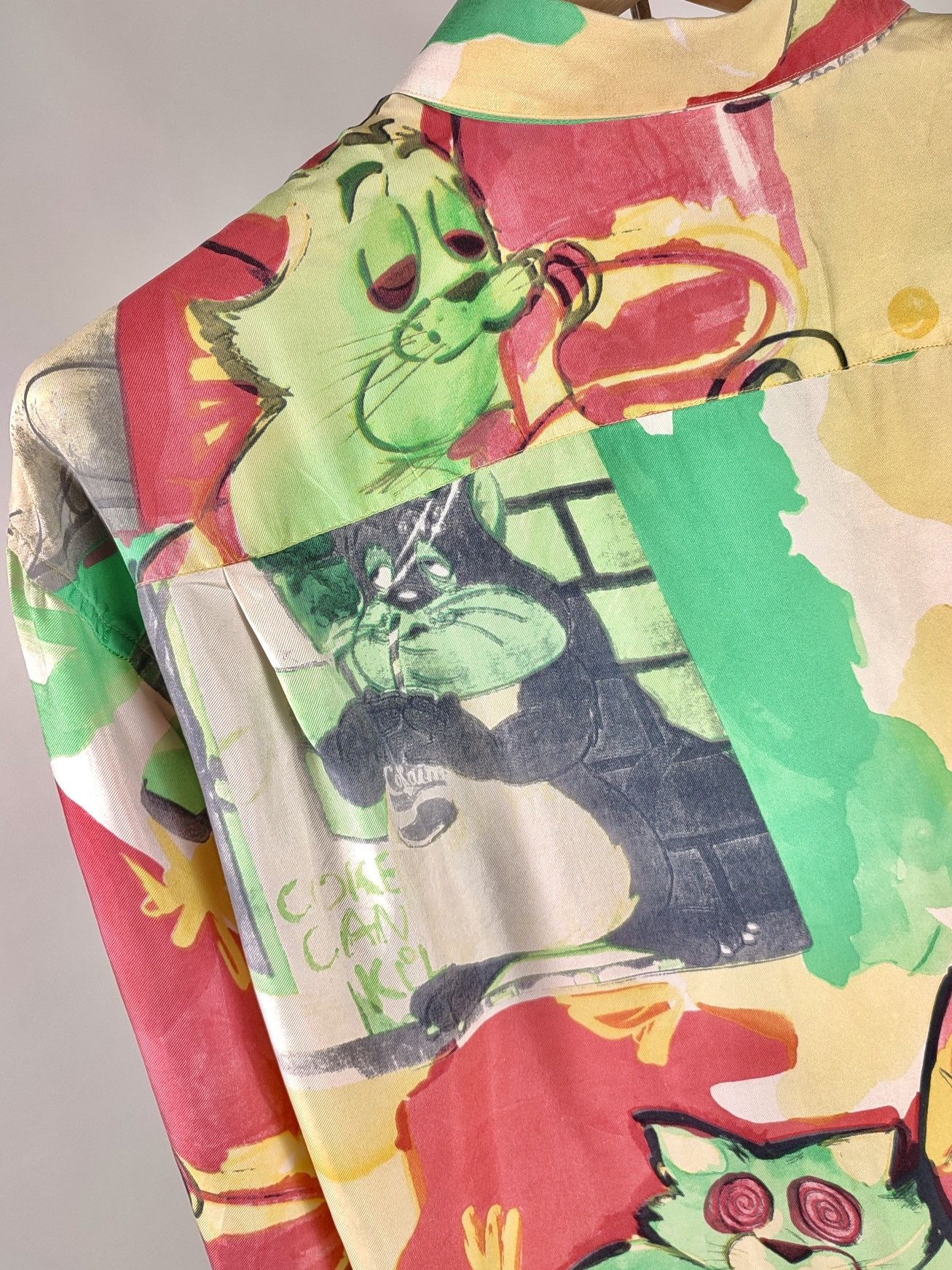 Iceberg 1992 Iceberg Silk Don’t Drug Out LSD Full Print Shirt Size US L / EU 52-54 / 3 - 17 Thumbnail