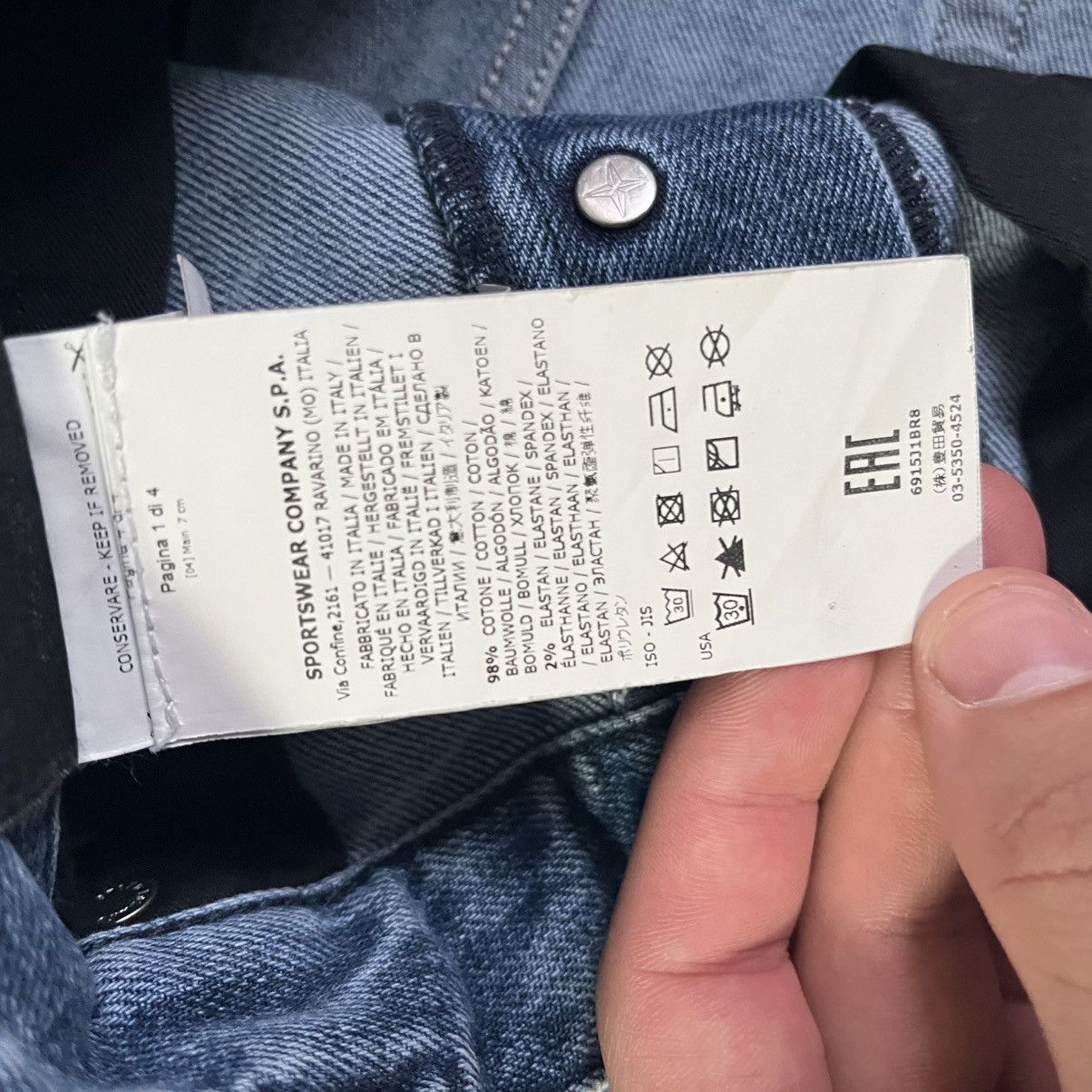 Stone Island Stone Island Jeans Denim Pants Vintage Logo y2k archive Size US 32 / EU 48 - 8 Thumbnail