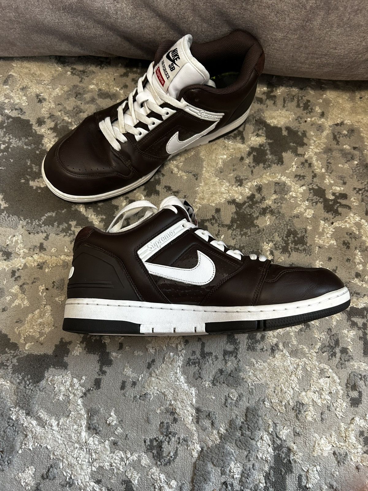 Nike × Supreme 🔥 Nike x Supreme Air Force 2 Brown 🔥 Size US 11 / EU 44 - 8 Thumbnail