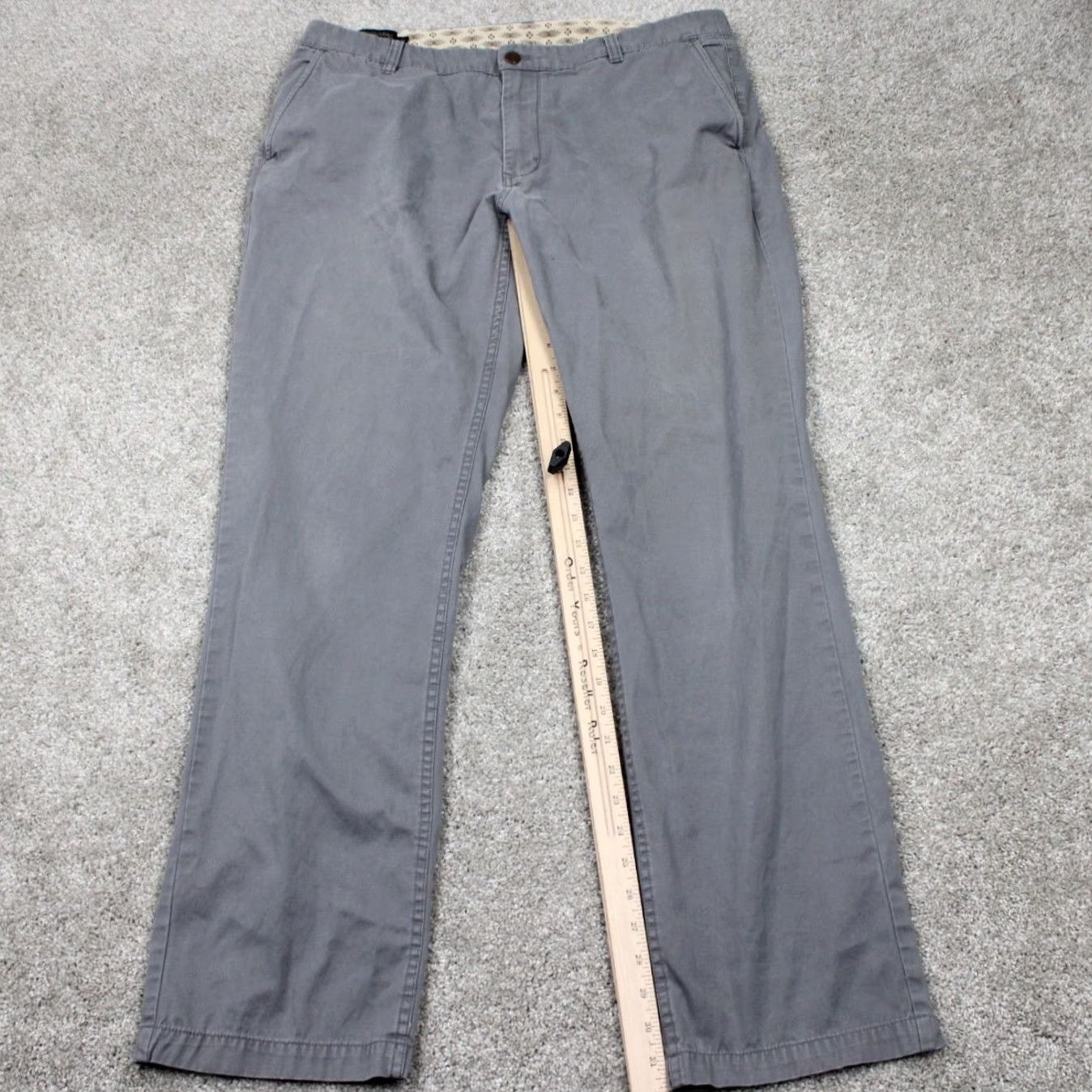 Pendleton Pendleton Pants Mens 38 Gray Chino Flat Front Straight Leg Inseam 32" Regular Warm Causal Workwear Logo 100% Cotton Fabric Type: Canvas Size US 38 / EU 54 - 5 Thumbnail