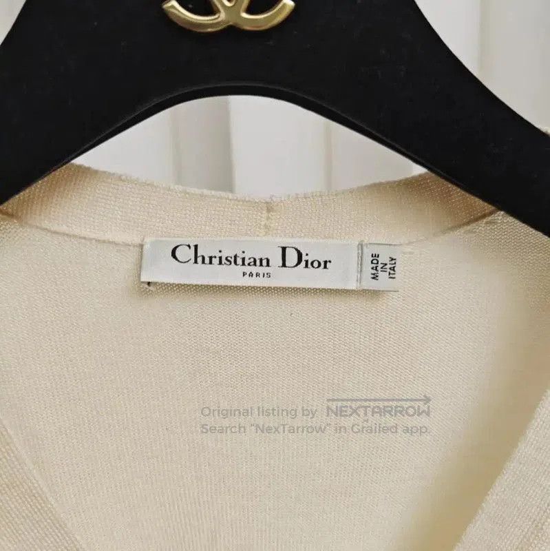 Dior Dior Women's Cream Wool Long Sleeve Knit Sweater . Size S / US 4 / IT 40 - 6 Thumbnail