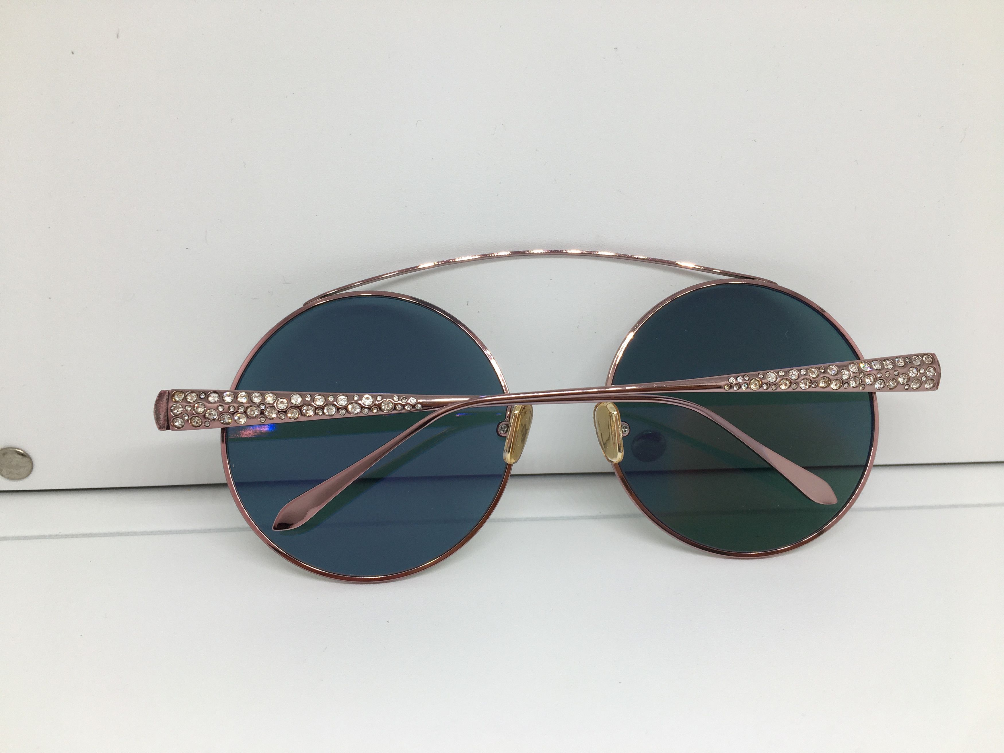 Linda Farrow Linda Farrow Titanium Round Sunglasses Frame Size ONE SIZE - 10 Thumbnail