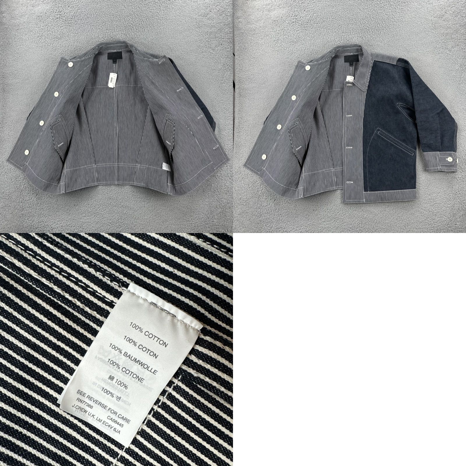 J.Crew VINTAGE J.CREW Jacket Men L Heavyweight Cotton Denim NWT Blue Collection Size US L / EU 52-54 / 3 - 10 Thumbnail