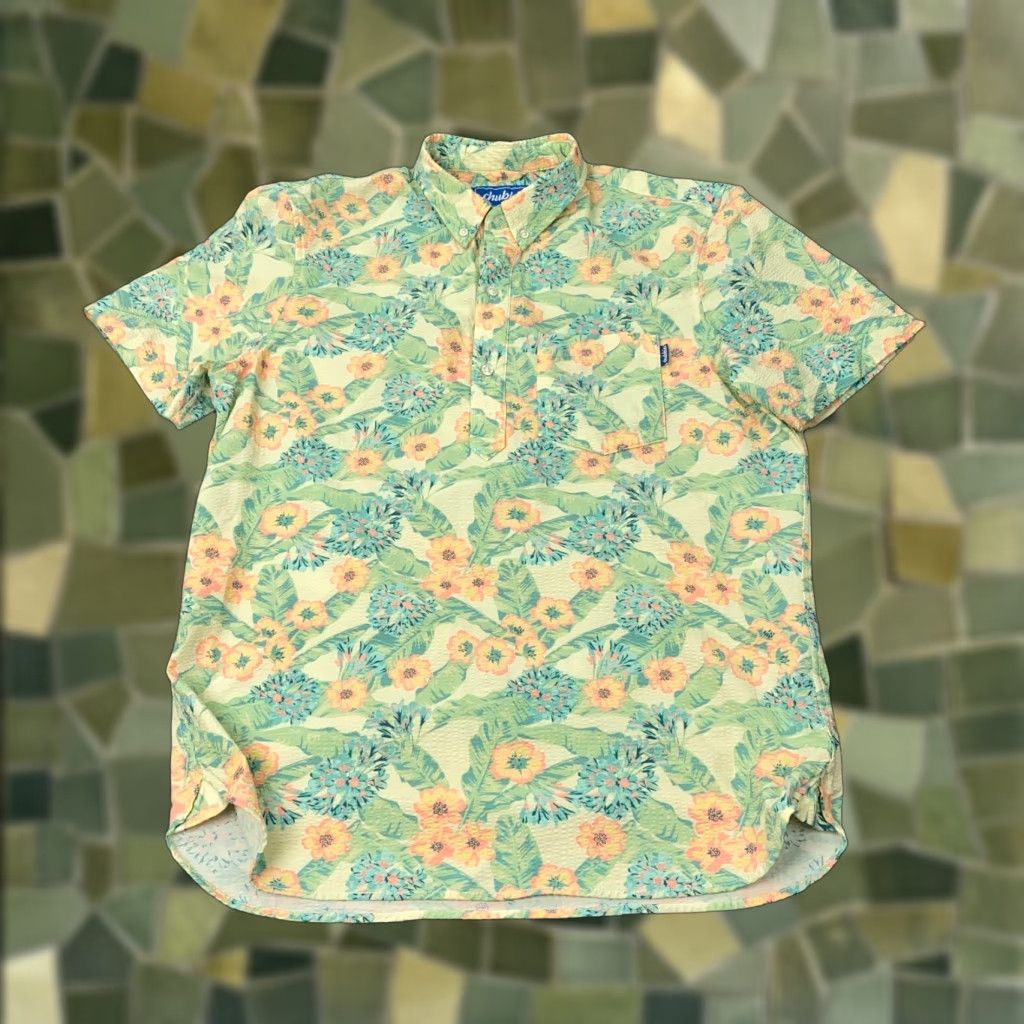 Chubbies Chubbies Hawaiian Shirt Polo Mens M Floral Beach 90s? (No, avoid 90s) Multicolor Short Sleeve Button-Down Seersucker Nylon Spandex Size US M / EU 48-50 / 2 - 1 Thumbnail