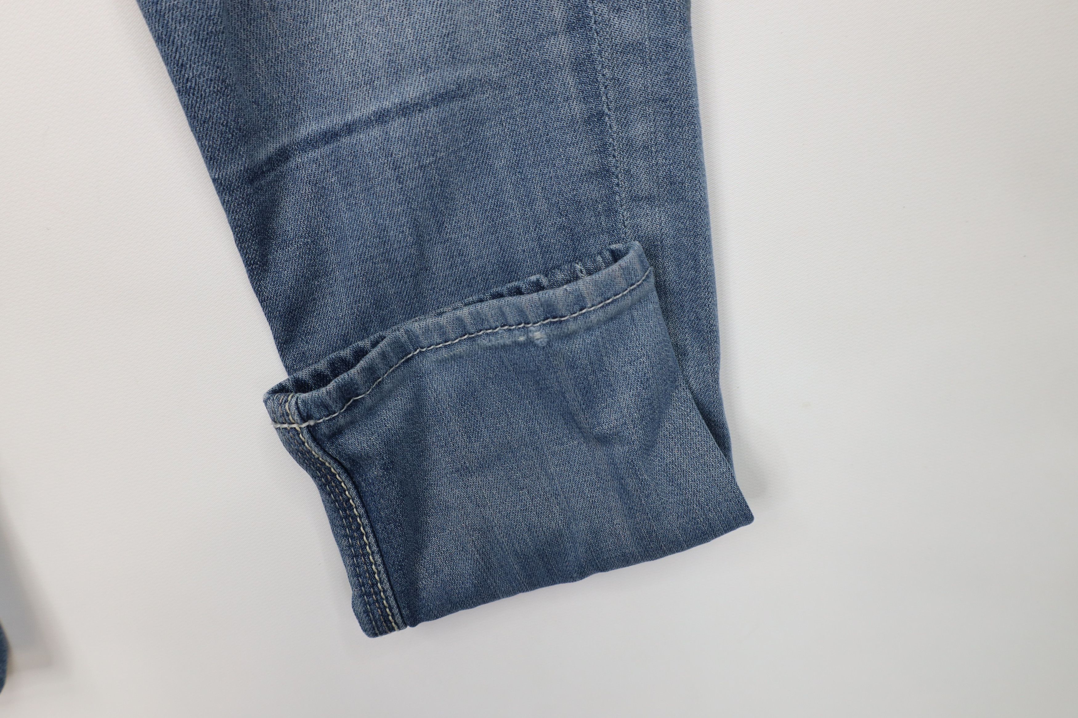 Vintage Express Rerock Stretch Skinny Crop Denim Jeans Blue Size 28" / US 6 / IT 42 - 5 Thumbnail