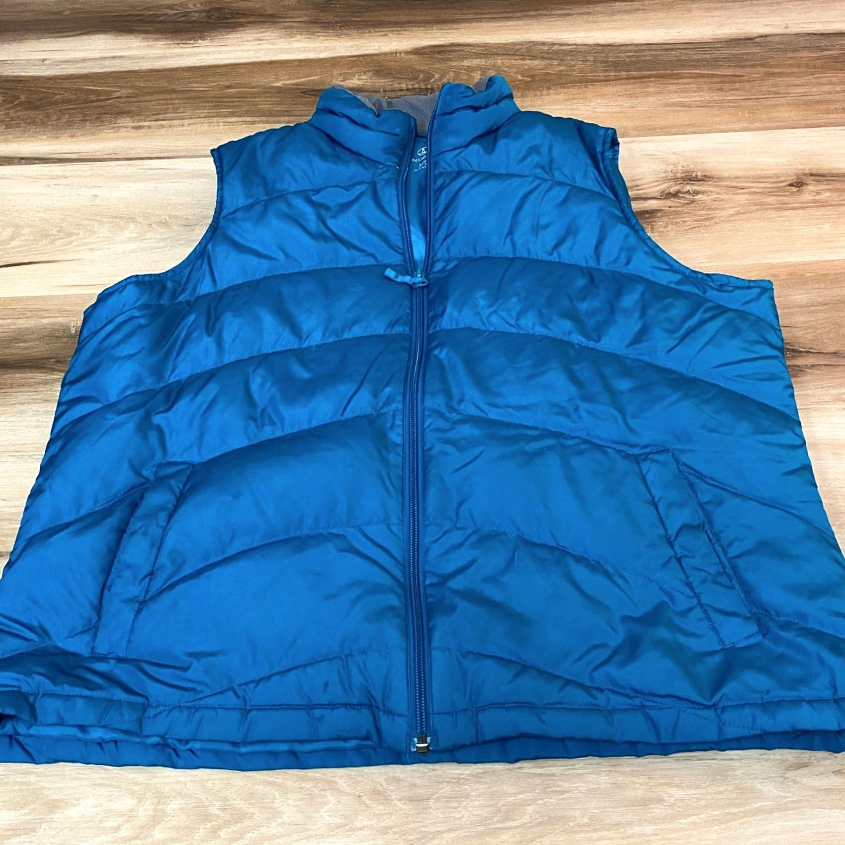 Lands' End Lands End Puffer Vest Womens Large Petite Zip Full Zip Insulated Quilted Pockets Blue 14-16 LP Womens Vest Regular Size 14-16"} Size L / US 10 / IT 46 - 2 Thumbnail