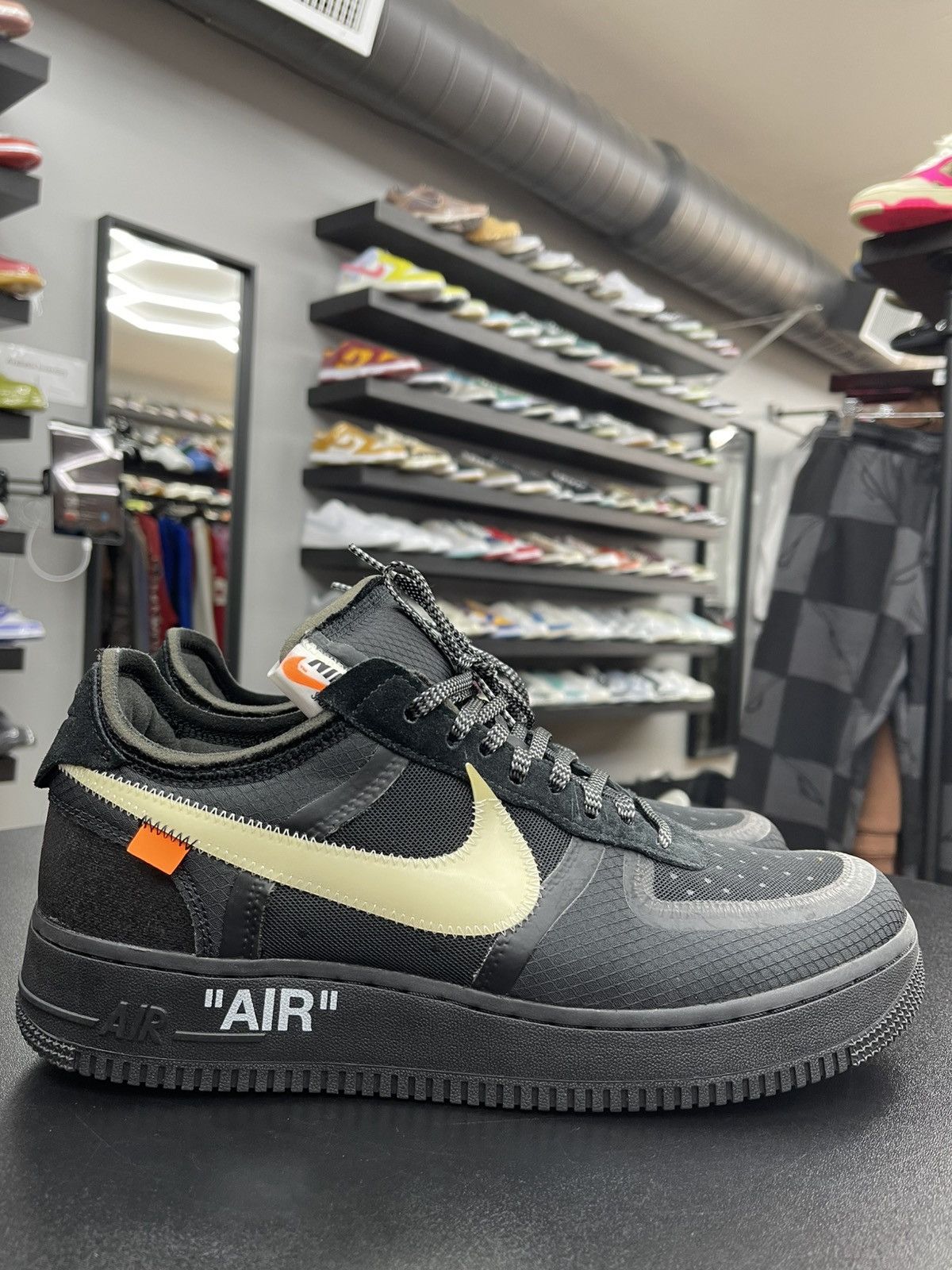 Off-White Size 10.5 - Nike Air Force 1 Off-White Black White Size US 10.5 / EU 43-44 - 3 Thumbnail