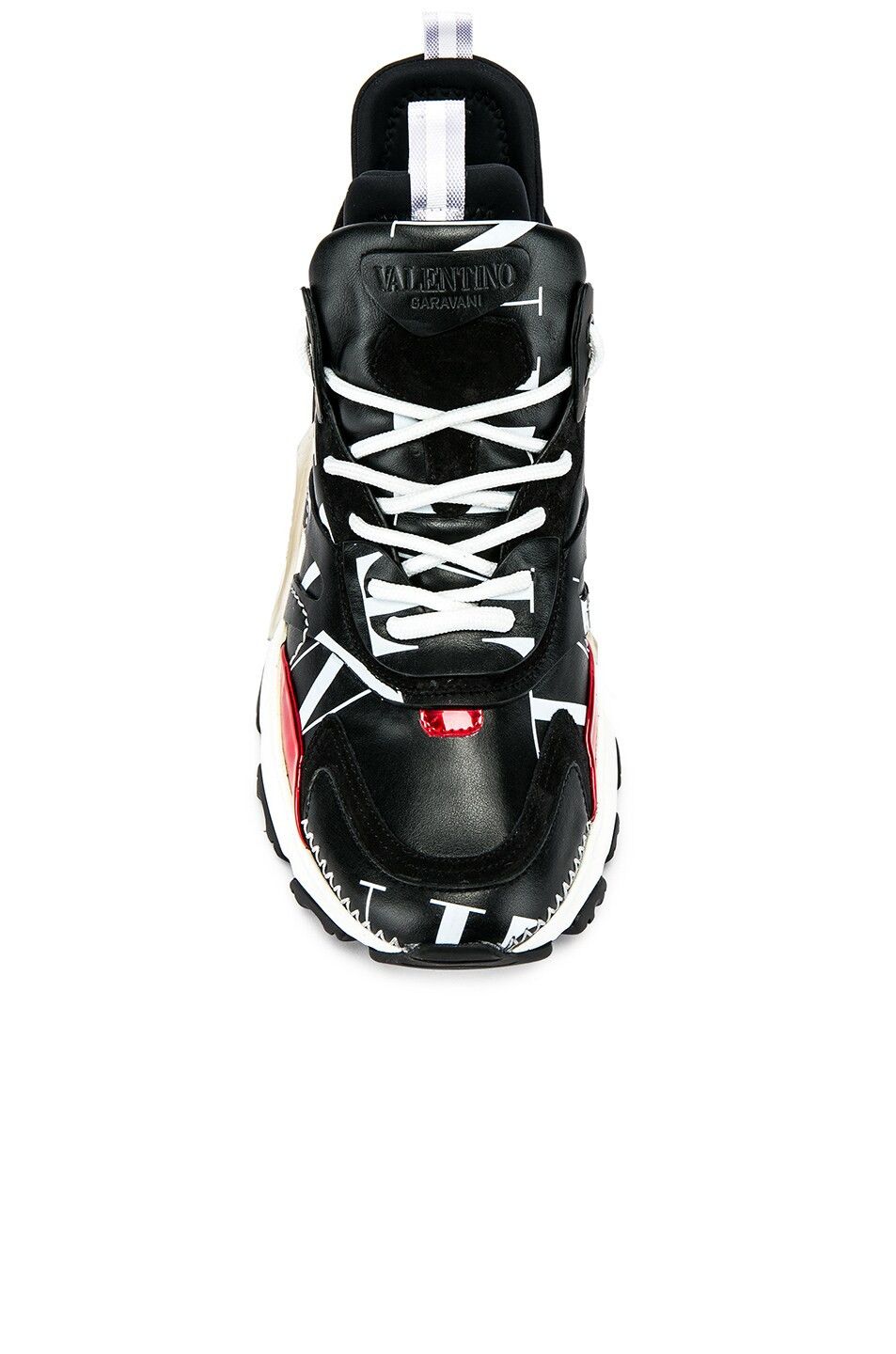 Valentino o1y0525 Logo Hi-Top Sneakers in Black/Red Size US 7 / EU 40 - 5 Thumbnail