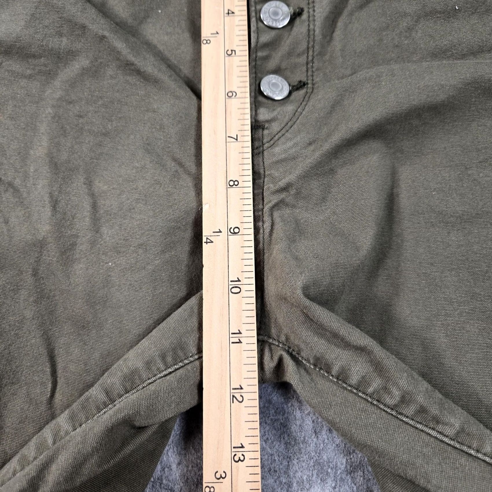 Levi's Levi's Mile High Cropped Wide-Leg Jeans Womens 27 Green High Rise Stretch Denim 5-Pocket Size 27" / US 4 / IT 40 - 6 Thumbnail