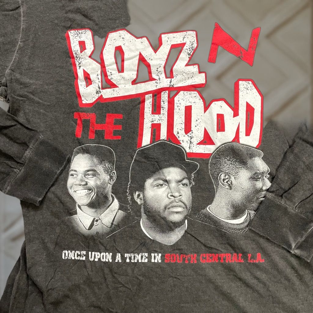 Vintage Philcos Boyz n the Hood Long Sleeve Graphic Tee Adult Unisex L Gray 90s Hip Hop Music Logo Shirt Size US L / EU 52-54 / 3 - 1 Thumbnail
