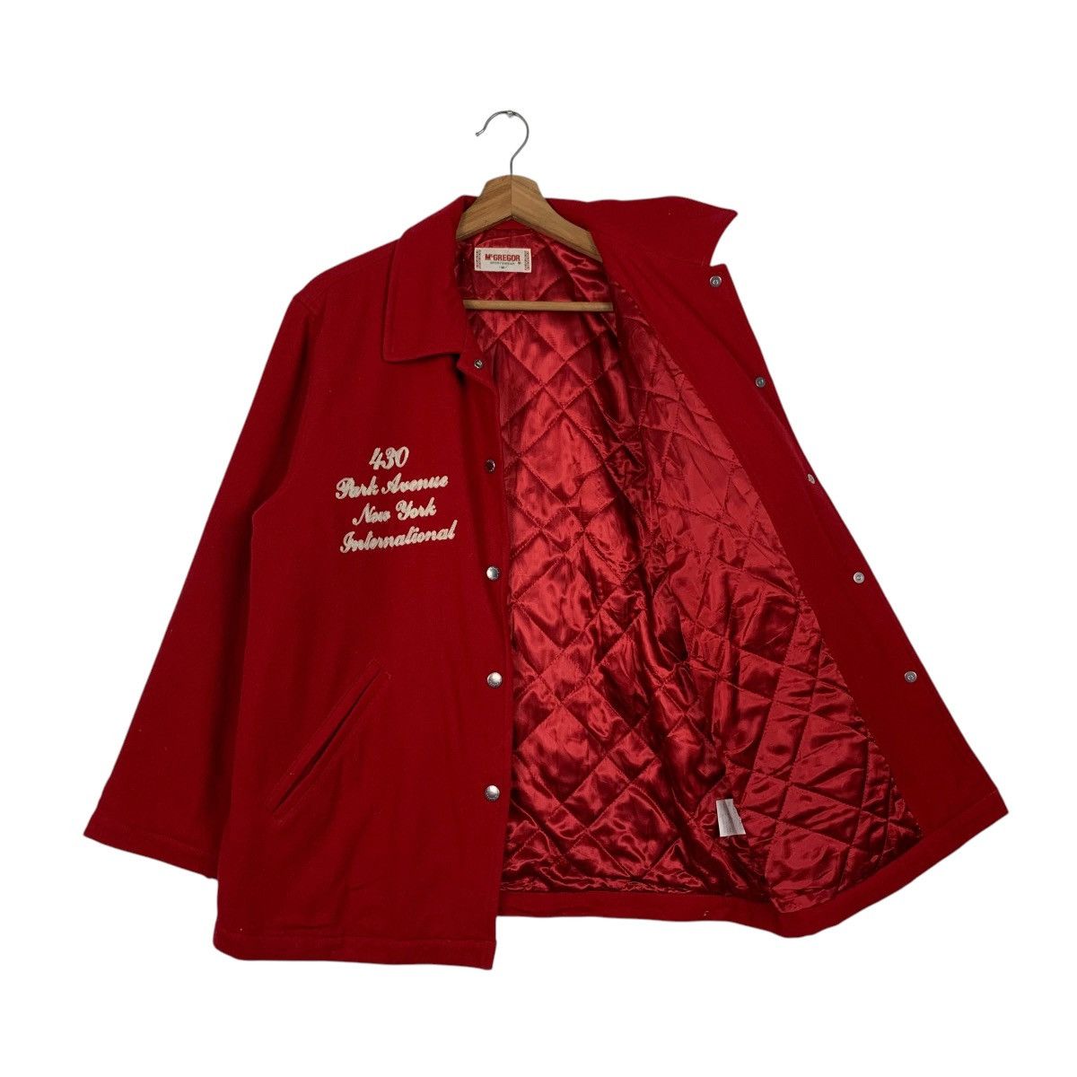 McGregor M’GREGOR Authentic Casualwear Big Logo Wool Jacket #2059-C89 Size US M / EU 48-50 / 2 - 9 Thumbnail