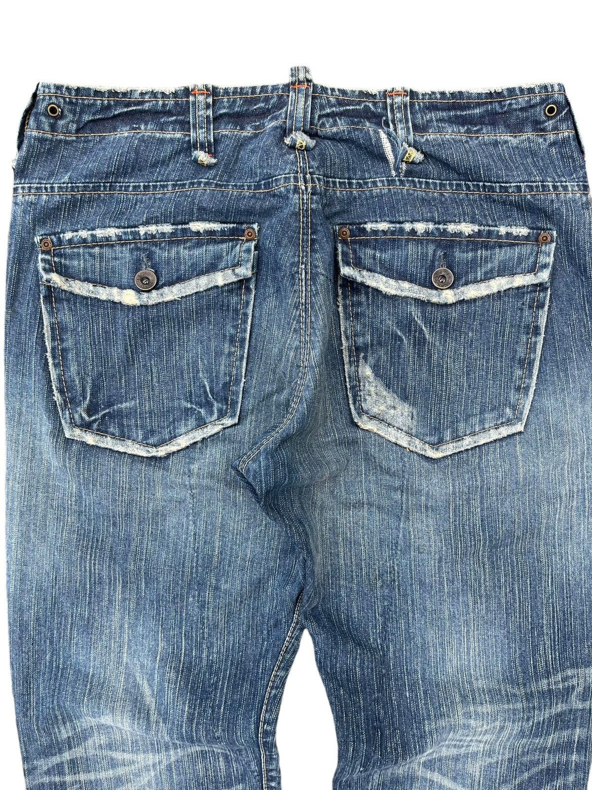 Japanese Brand Vintage Japanese Brand Bush Pant Pocket Blue Washed Jorts Size US 34 / EU 50 - 4 Thumbnail