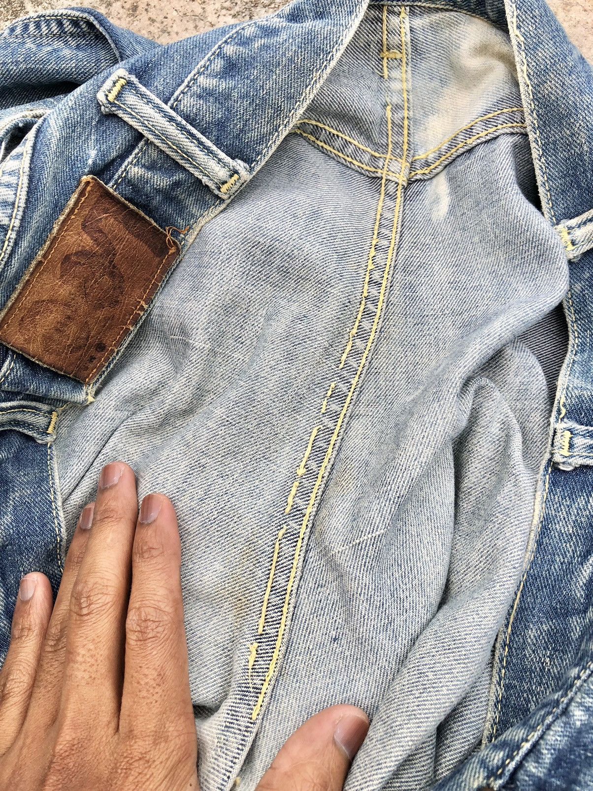 Lee VINTAGE 60s LEE 101B SELVEDGE DENIM Size US 36 / EU 52 - 20 Thumbnail