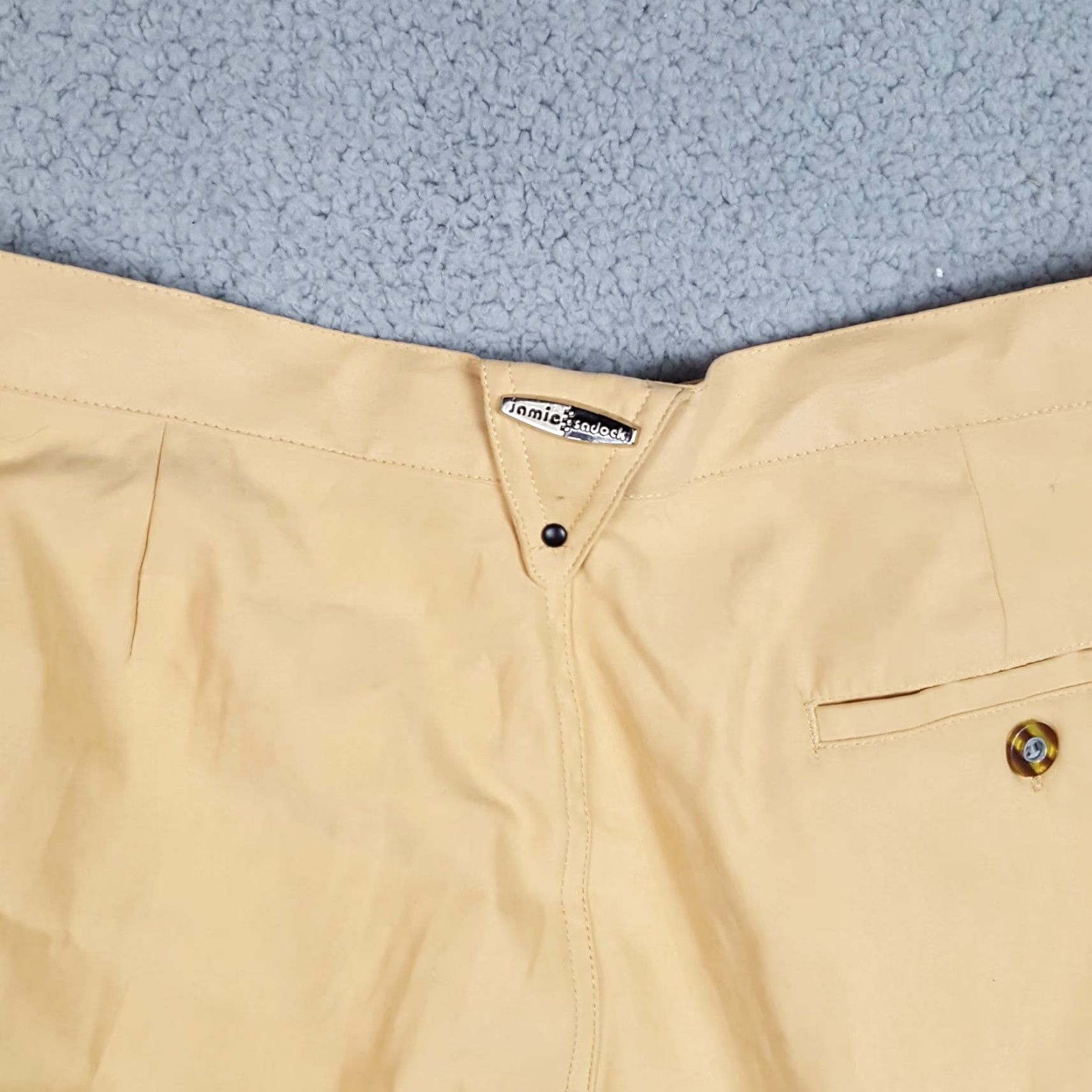 Vintage VINTAGE Jamie Sadock Golf High Waisted Athletic Women's 18 Beige Retro Shorts Size 40" / US 18 - 5 Thumbnail