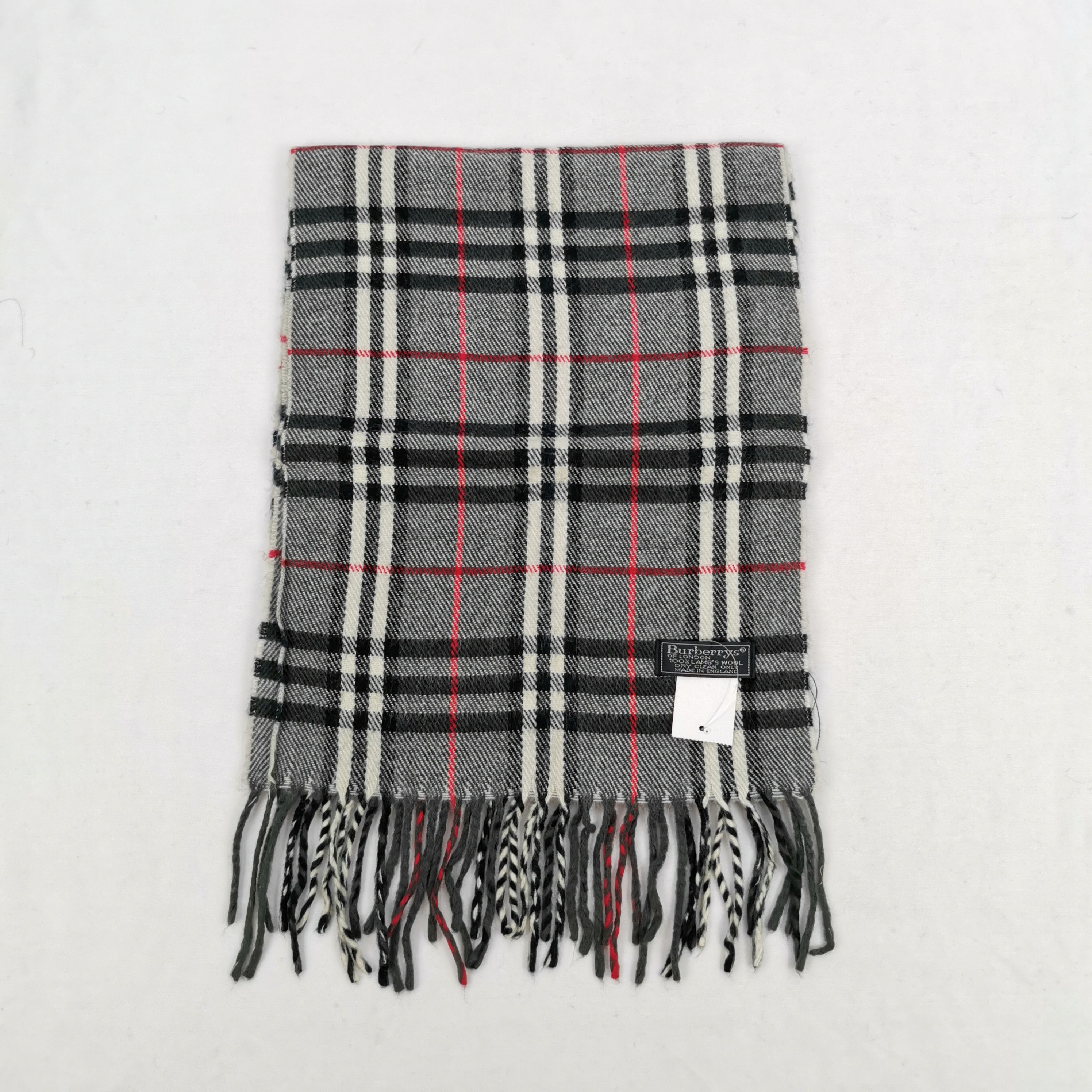 Burberry Vintage Burberry Scarf Muffler Wool Cashmere Scarves Size ONE SIZE - 2 Thumbnail