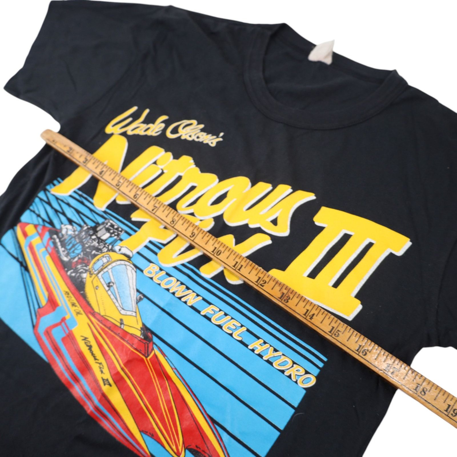 Vintage VTG Wade Olsons Nitrous Fix III Hydroplane Graphic T Shirt Size US M / EU 48-50 / 2 - 8 Thumbnail