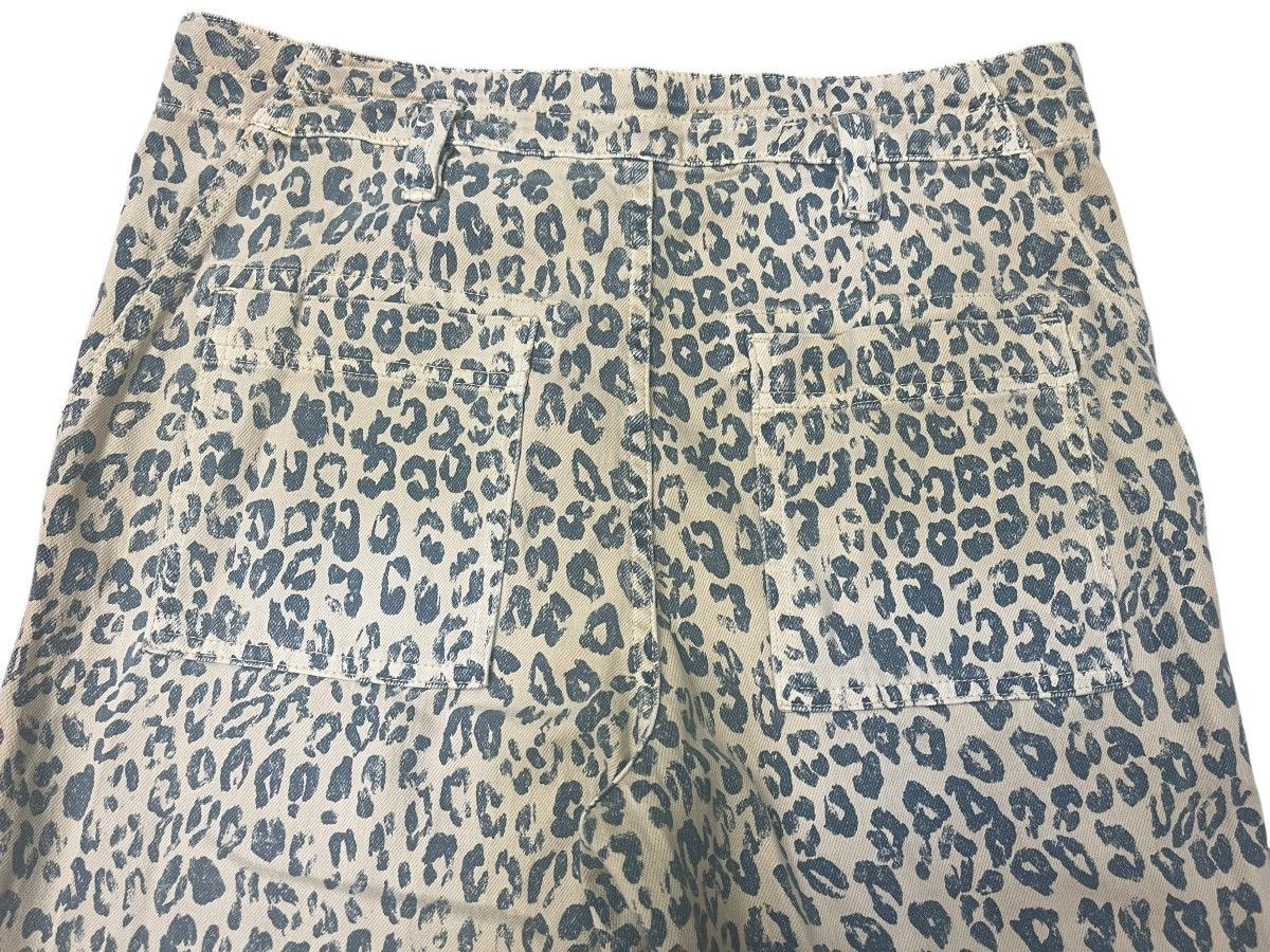 Japanese Brand Vintage Pilcro Jeans Leopard Pattern Fullprint Double Knee Size US 33 - 3 Thumbnail