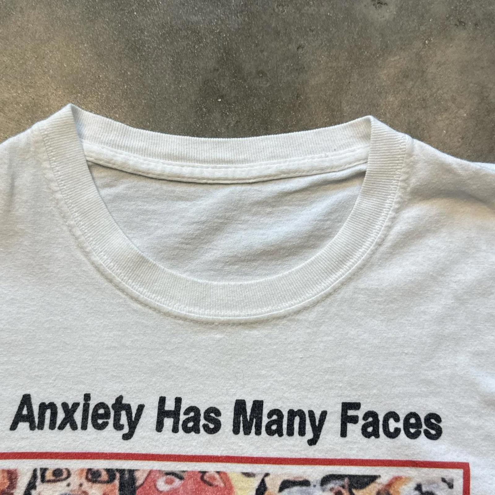 Hanes Anxiety Has Many Faces But Xanax Is The Only One 90s T-Shirt Size US L / EU 52-54 / 3 - 4 Thumbnail