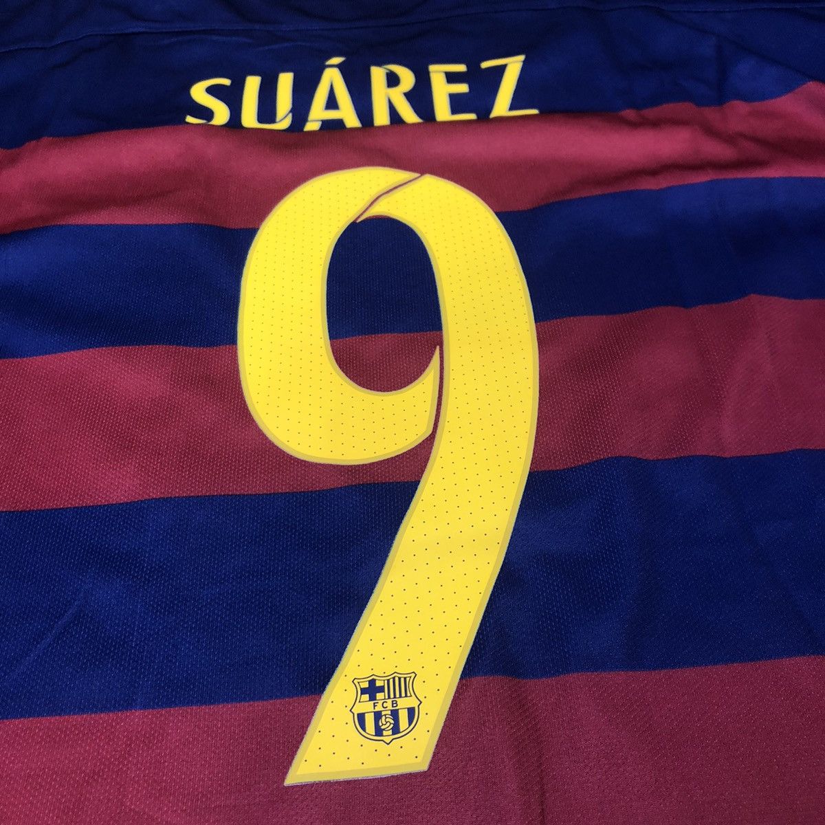 Nike Barcelona 15/16 home shirt #9 Suarez Size US XXL / EU 58 / 5 - 5 Thumbnail
