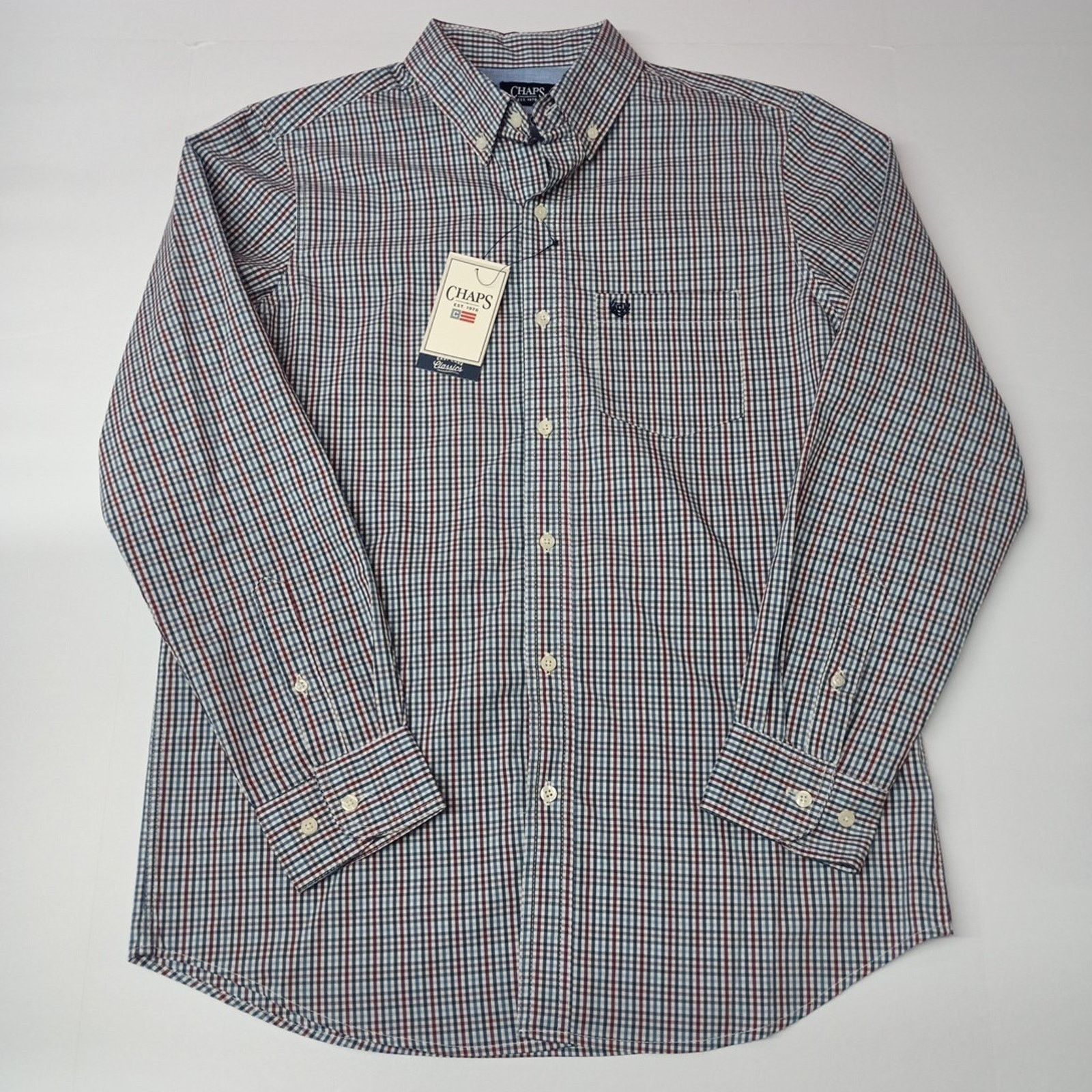 Chaps Chaps Woven Shirt Men's M Stellar Checkered Stretch Classic Size US M / EU 48-50 / 2 - 1 Thumbnail
