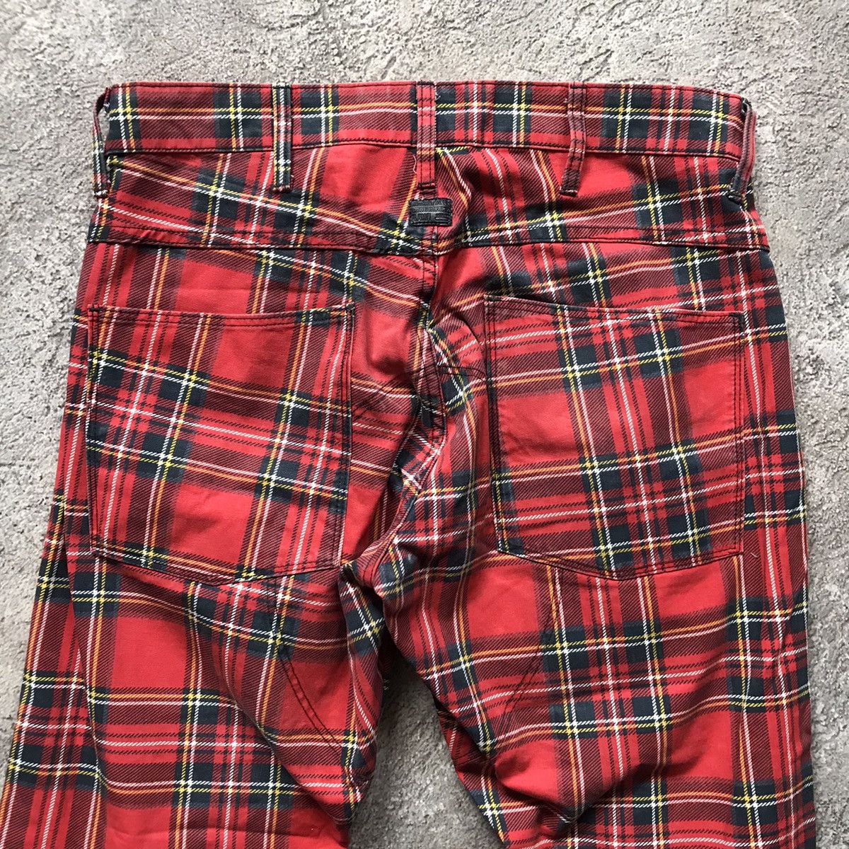 Vintage Vintage 90s Plaid Baggy Cargo Pants Grunge Distressed 30 Size US 30 / EU 46 - 5 Thumbnail