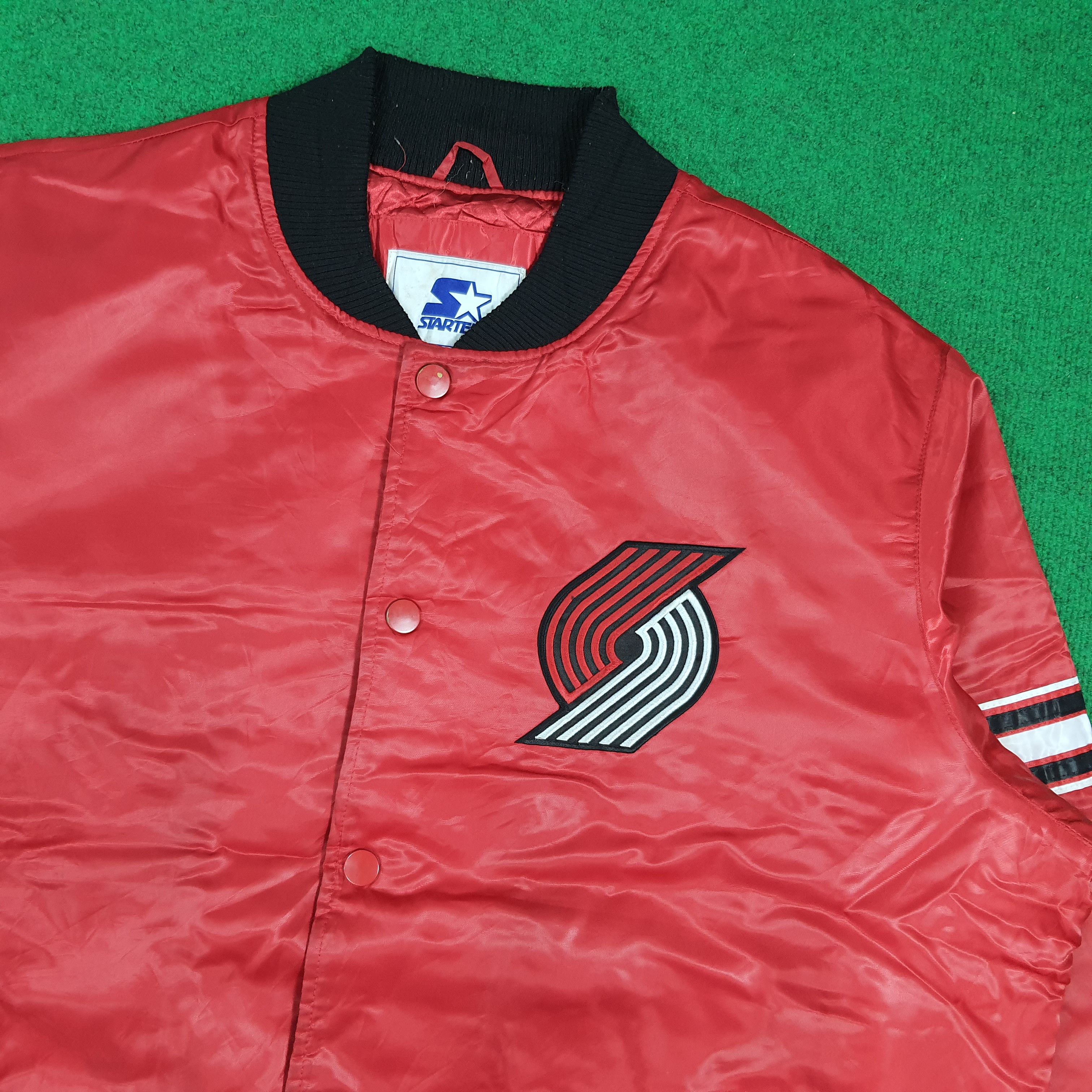 Starter Vintage 90s Starter Rip City NBA Basketball Bomber C281N14 Size US XXL / EU 58 / 5 - 4 Thumbnail
