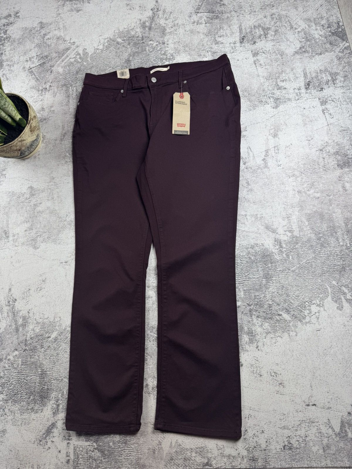 Levi's Levi’s NEW Classic Straight Men’s Cherry W34 L30 Cotton Mid Rise Pants Trousers Size US 34 / EU 50 - 13 Thumbnail