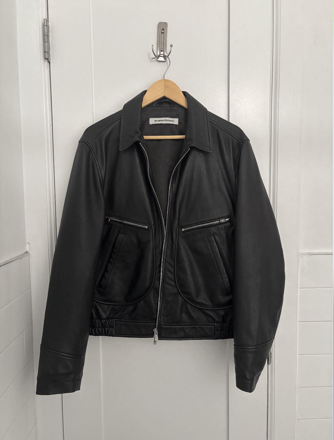 No Maintenance No Maintenance Aero Leather Jacket | Grailed