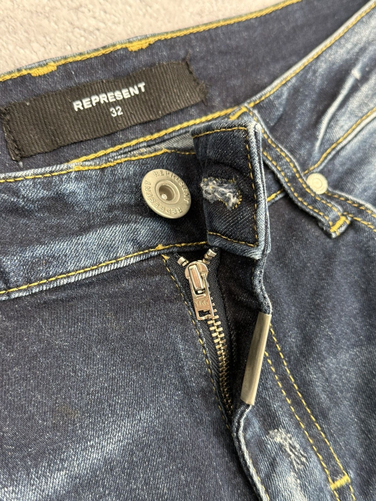 Represent Clo. Represent Biker Jeans Denim Pants Size US 32 / EU 48 - 15 Thumbnail