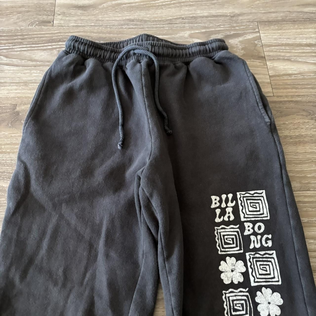 Billabong Crazy Vintage Y2K/2000s Faded Black Billabong Sweatpants! Fits XS Size US 28 / EU 44 - 4 Thumbnail