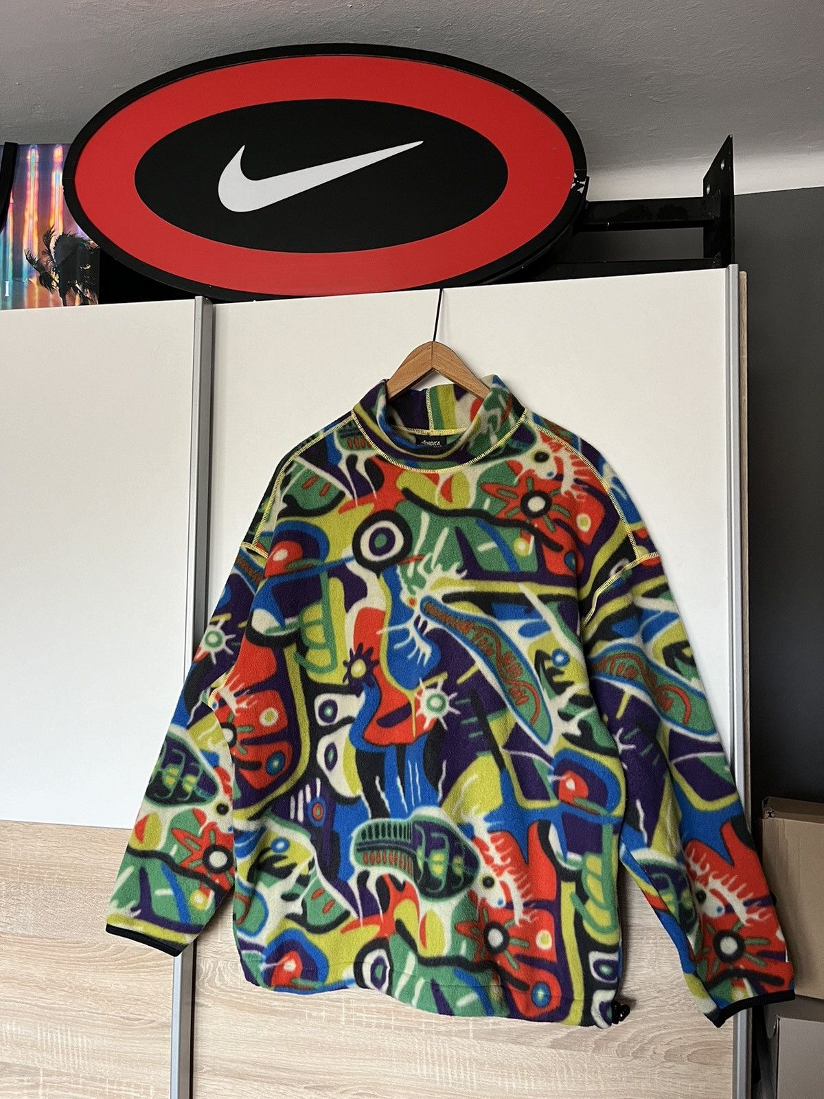 Japanese Brand × Vintage Vintage 90’s Abstract Polar Jacket Nordica Made In EU Unique Size US L / EU 52-54 / 3 - 1 Thumbnail