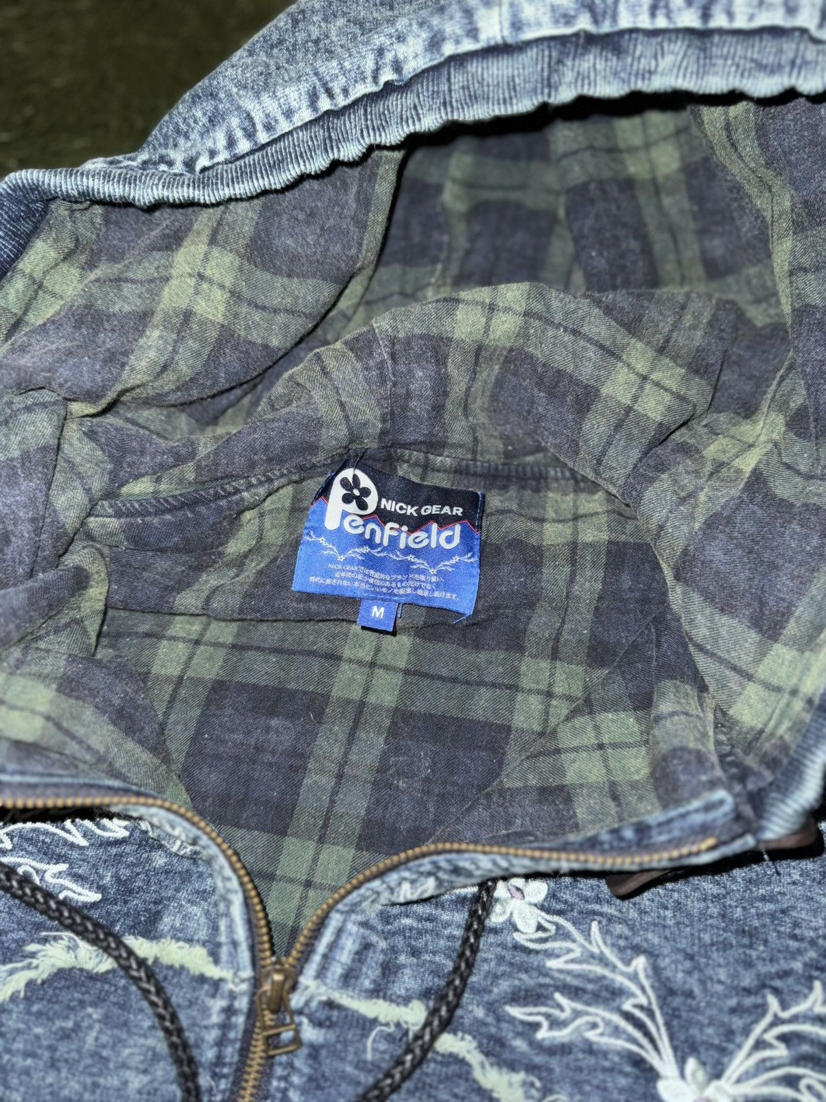 Penfield [M] NICK GEAR x Penfield Flower Logo Hoodie Zip-Up Indigo Size US M / EU 48-50 / 2 - 4 Thumbnail