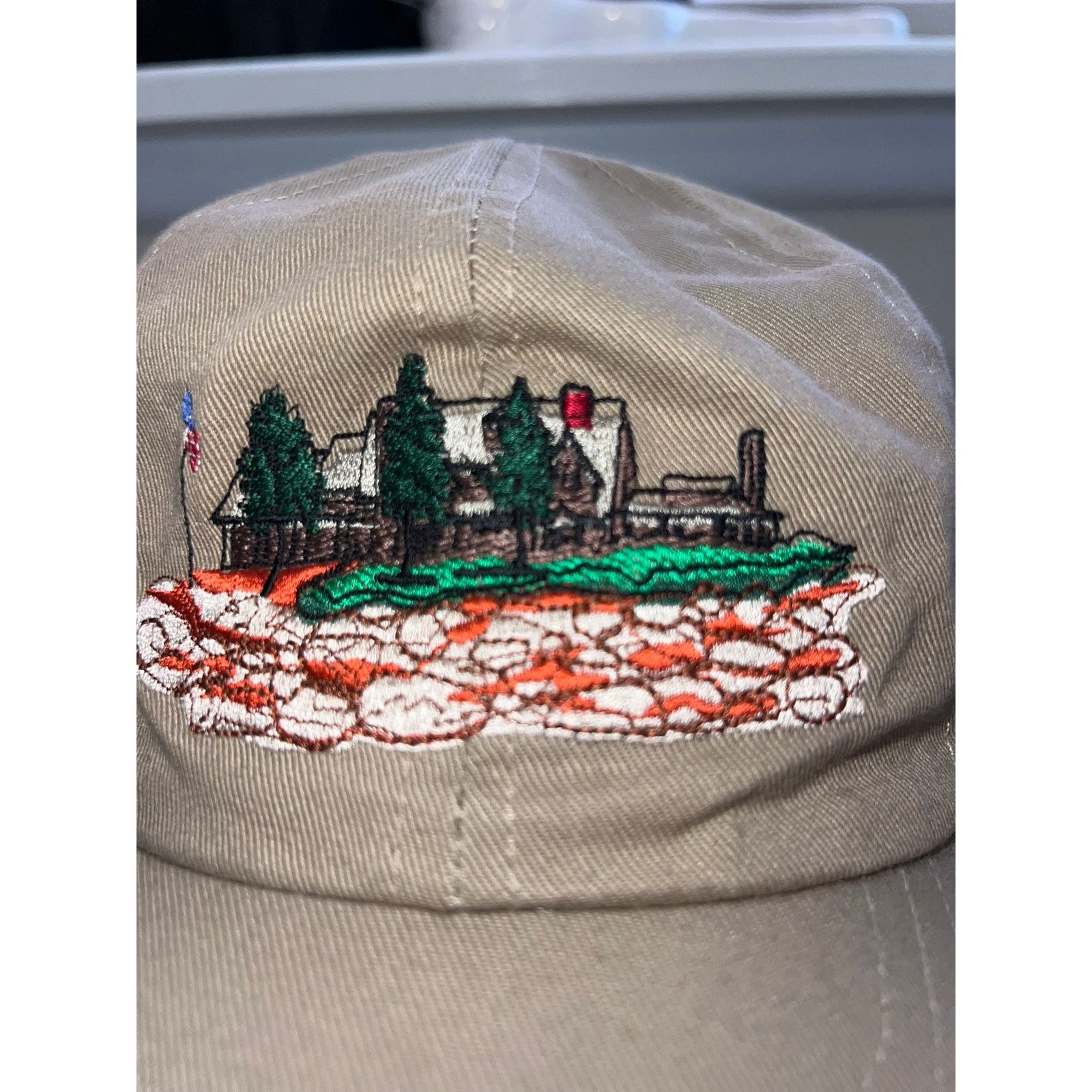 Designer Walker's Point Hat Wisconsin Graphic Brown Cap Headwear OS Size ONE SIZE - 3 Thumbnail