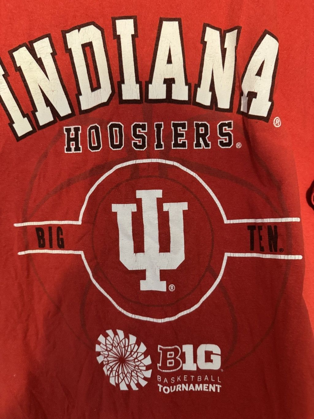 The Unbranded Brand Indiana Hoosiers Men’s Sz XL Red T-Shirt B1G Tournament Size US XL / EU 56 / 4 - 3 Thumbnail