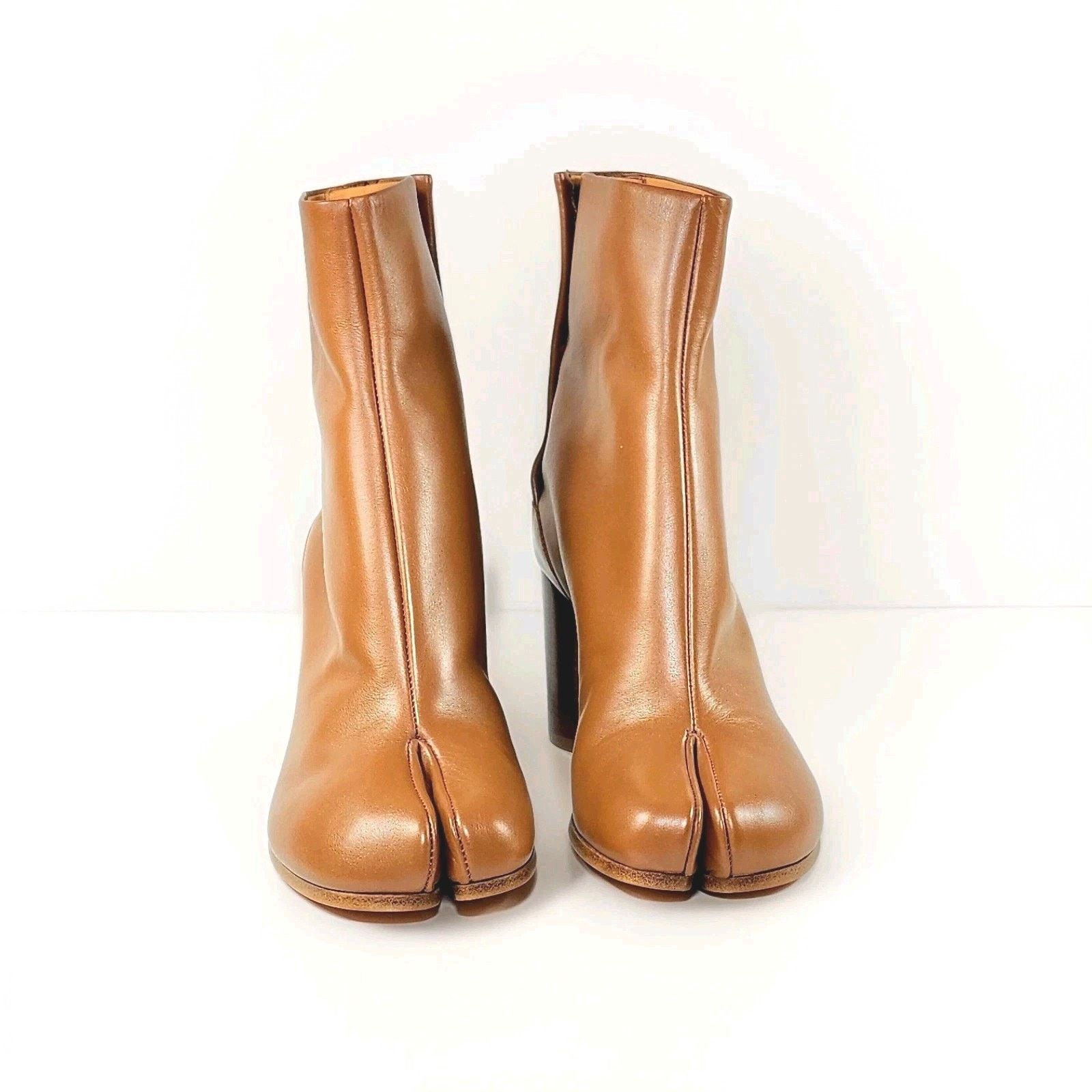 Maison Margiela MAISON MARGIELA Leather Boots US7.5 EU37.5 Brown Tabi Toe Size US 7.5 / IT 37.5 - 3 Thumbnail