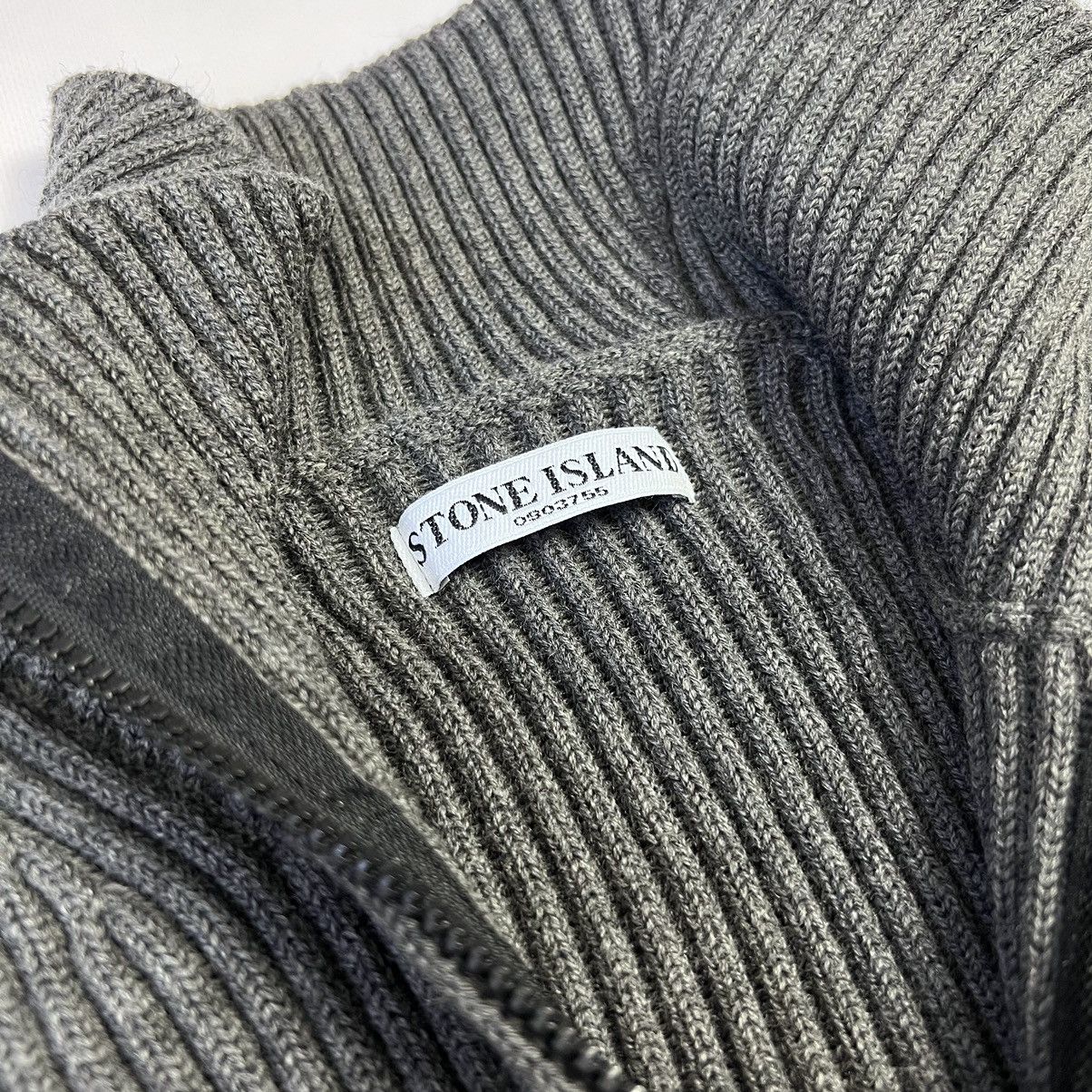 Stone Island Stone Island quarter zip ribbed wool sweater Size US L / EU 52-54 / 3 - 3 Thumbnail