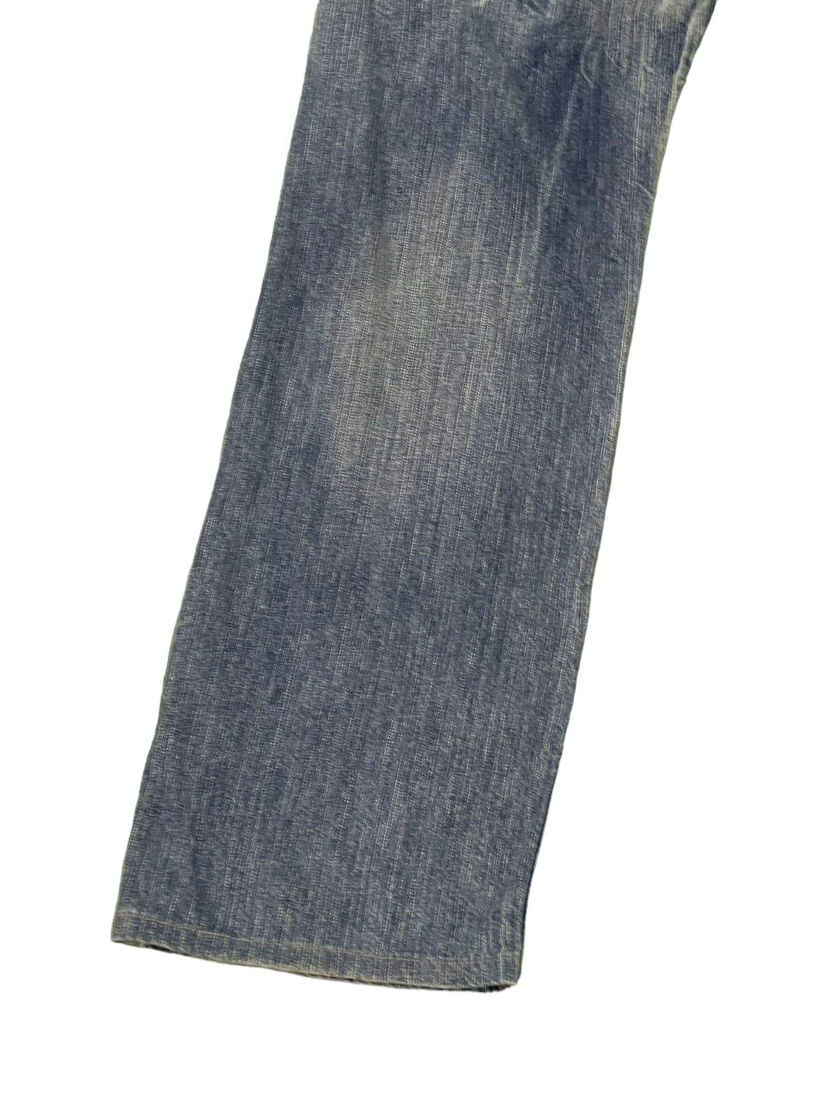 Le Grande Bleu (L.G.B.) Distress Jeans Edwin Japan Faded Regular Fit 7🟦6 Size US 33 - 14 Thumbnail