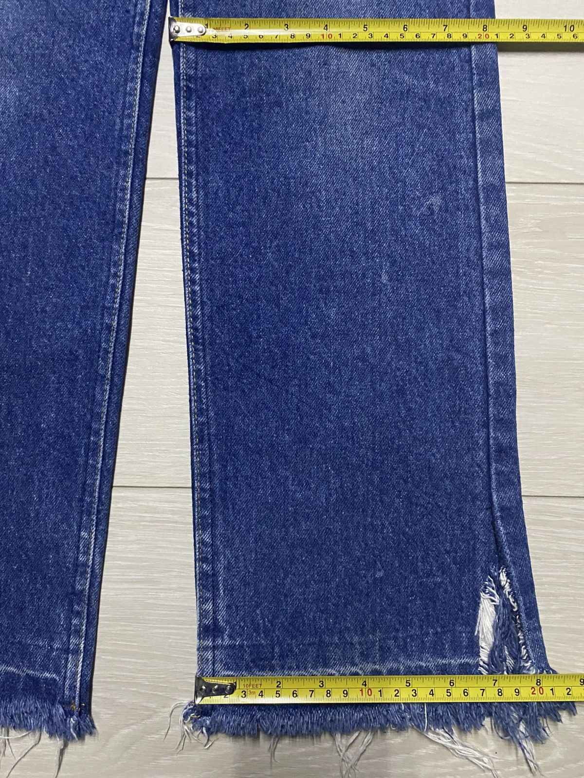 Lee Vintage lee 1889 Blue Wash Frayer Loose Jeans Size US 28 / EU 44 - 15 Thumbnail