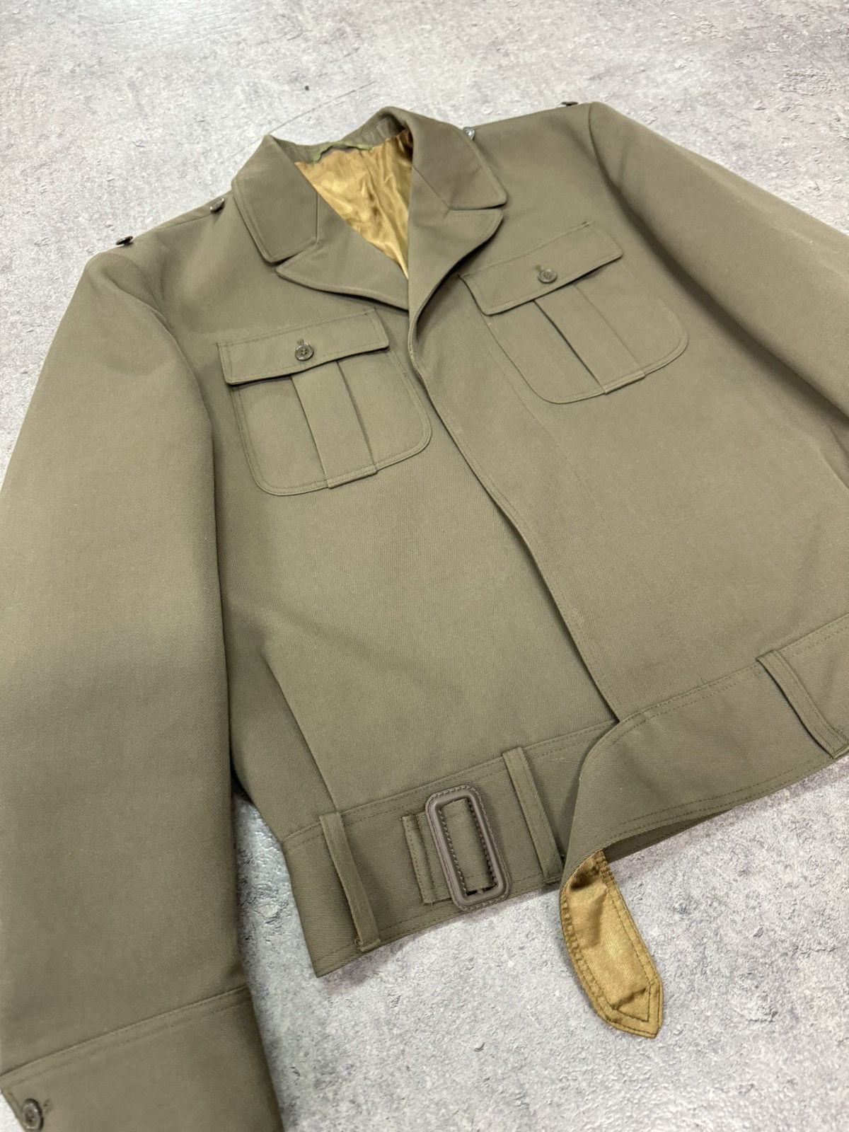 Japanese Brand ᶠᵃⁿᶜʸᵍᵘʸ 90s Military Jacket Wool Blend Boxy Vintage Polizei Size US M / EU 48-50 / 2 - 3 Thumbnail