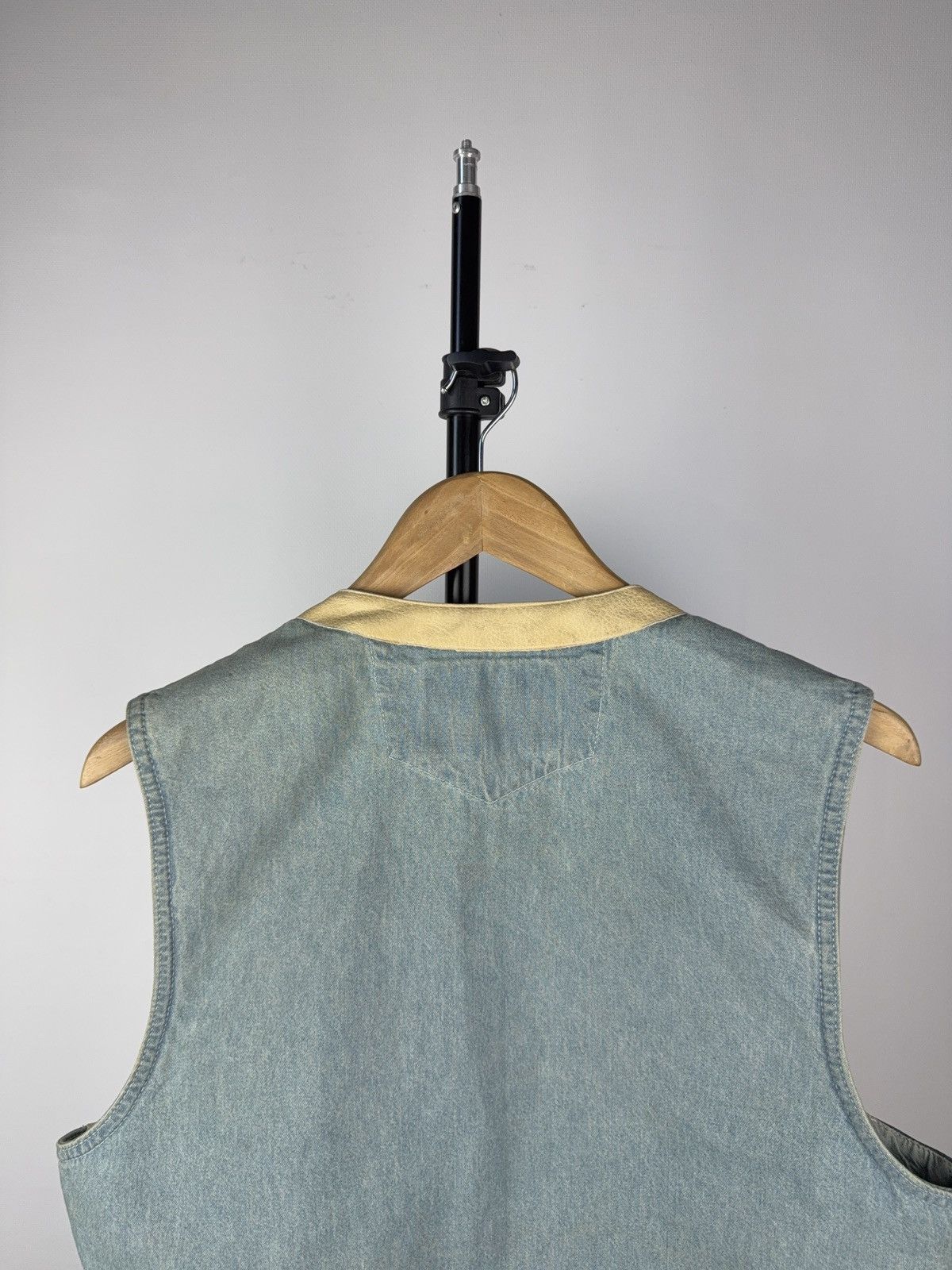 Cowboy Equipment × Vintage Vintage 90s Made in USA Shooter Leather Cowboy rare Vest Size US S / EU 44-46 / 1 - 8 Thumbnail