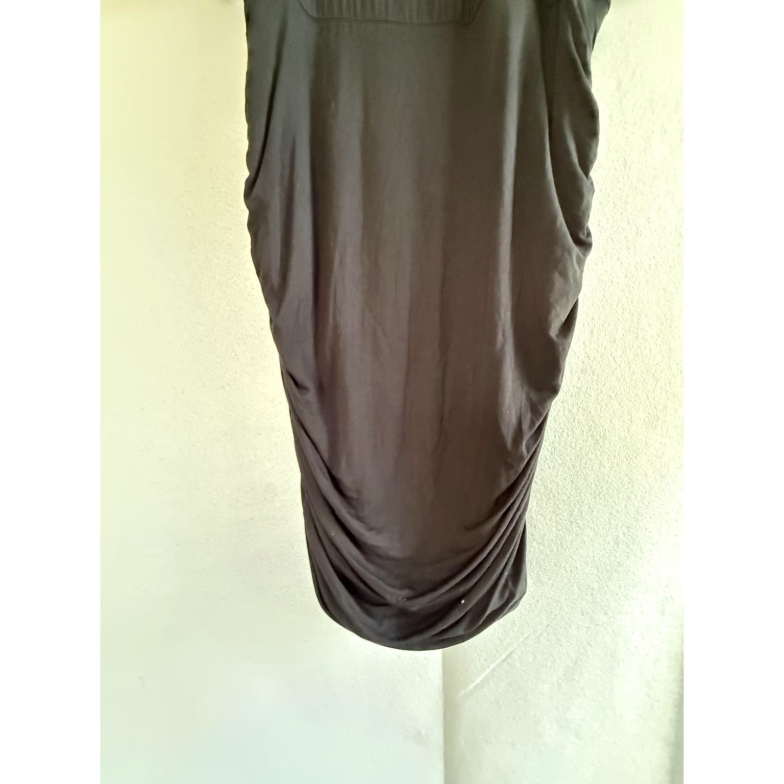 Torrid Torrid Dress Womens 1X Black Super Soft Knit Ruched Bodycon T Shirt Midi Dress Size XL / US 12-14 / IT 48-50 - 3 Thumbnail